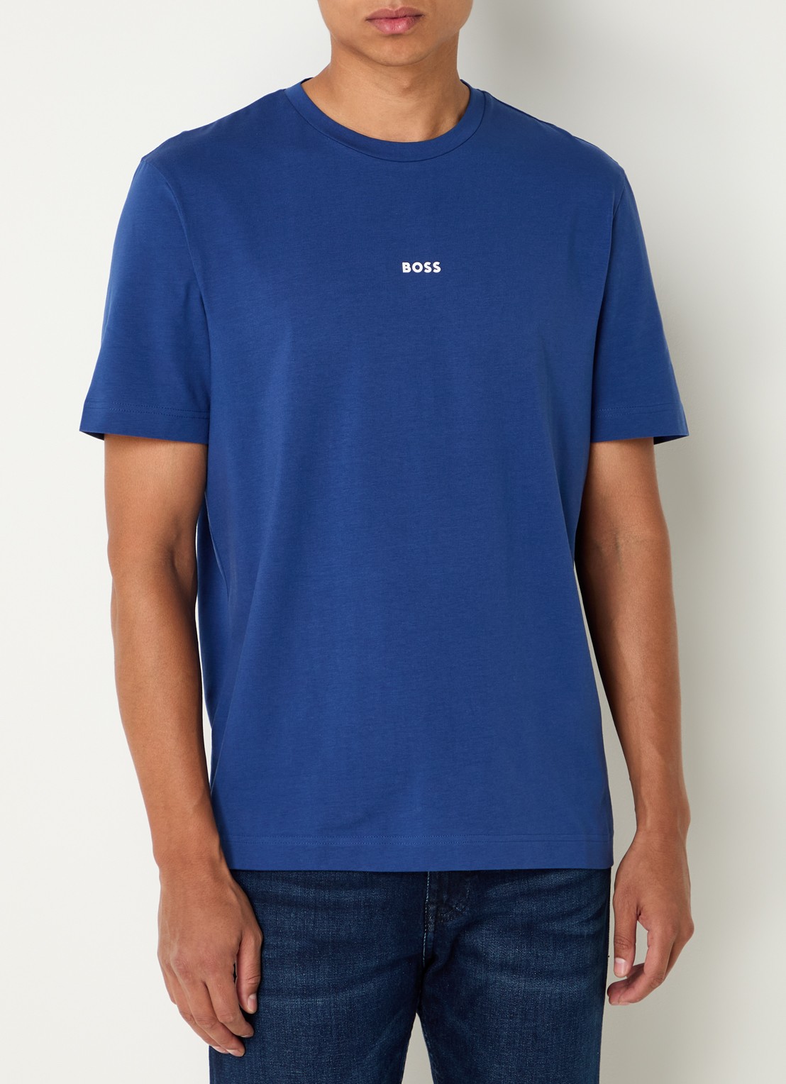 BOSS TChup T-shirt met logo - detail 4 open blue-494 / blauw