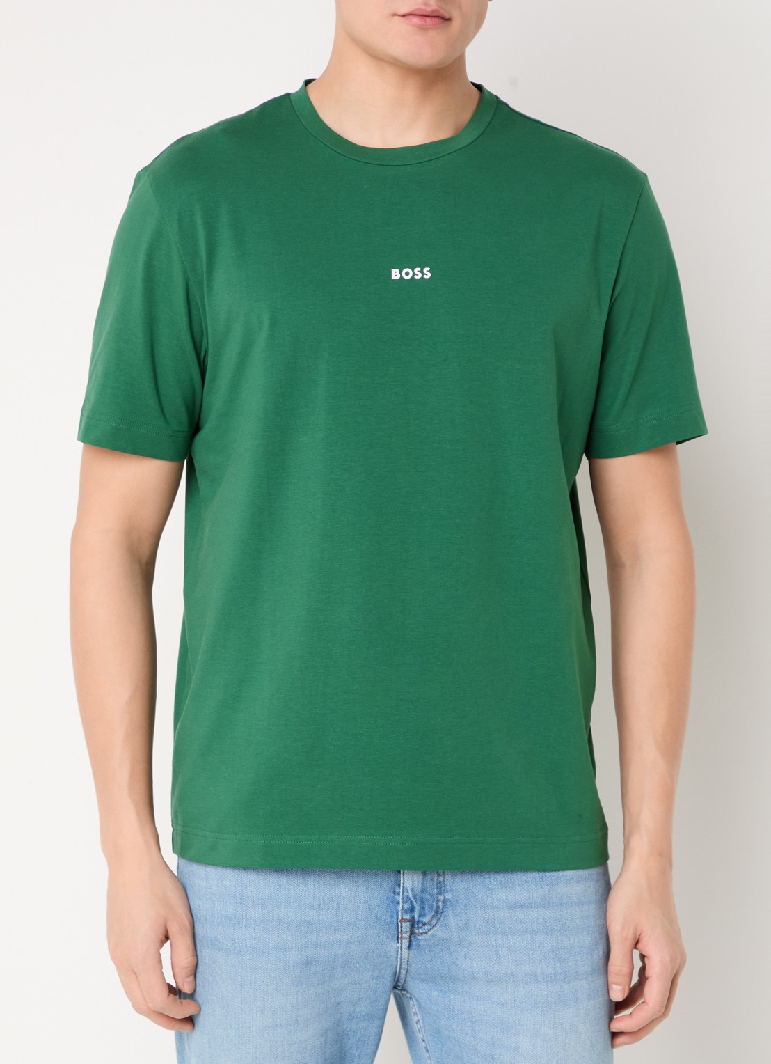 BOSS TChup T-shirt met logo - detail 3 open green-343 / groen