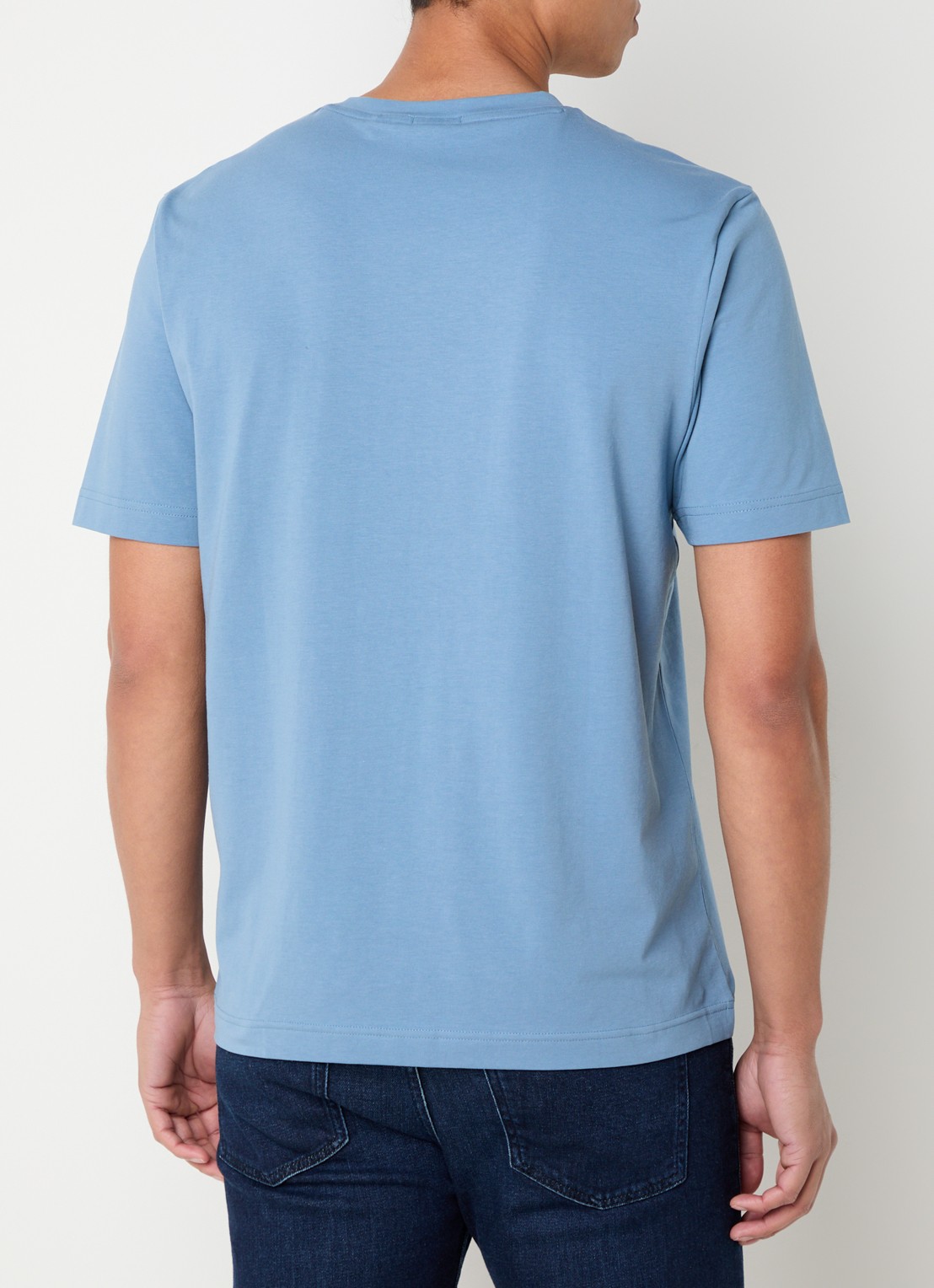 BOSS TChup T-shirt met logo - achterkant 4 light/pastel blue-459 / blauw