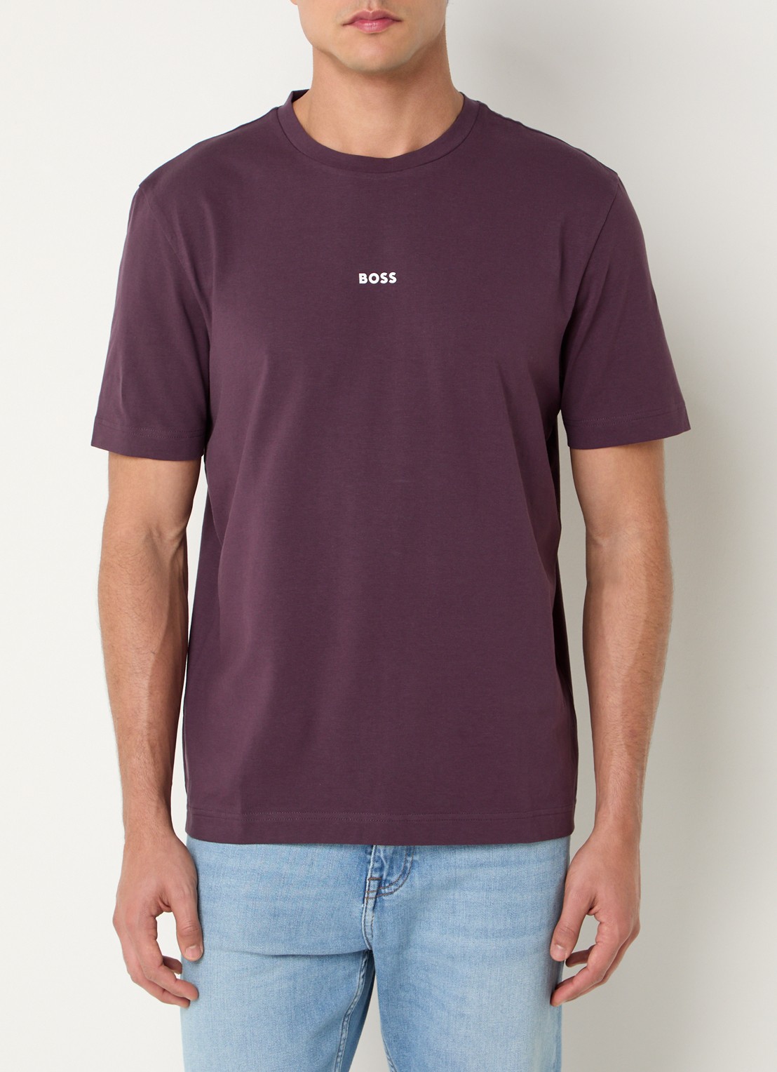BOSS TChup T-shirt met logo - detail 4 open purple-543 / paars