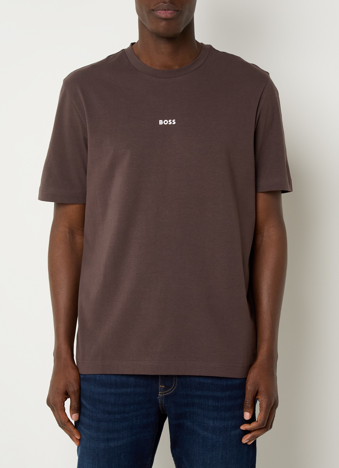 BOSS TChup T-shirt met logo - detail 4 open brown-248 / bruin