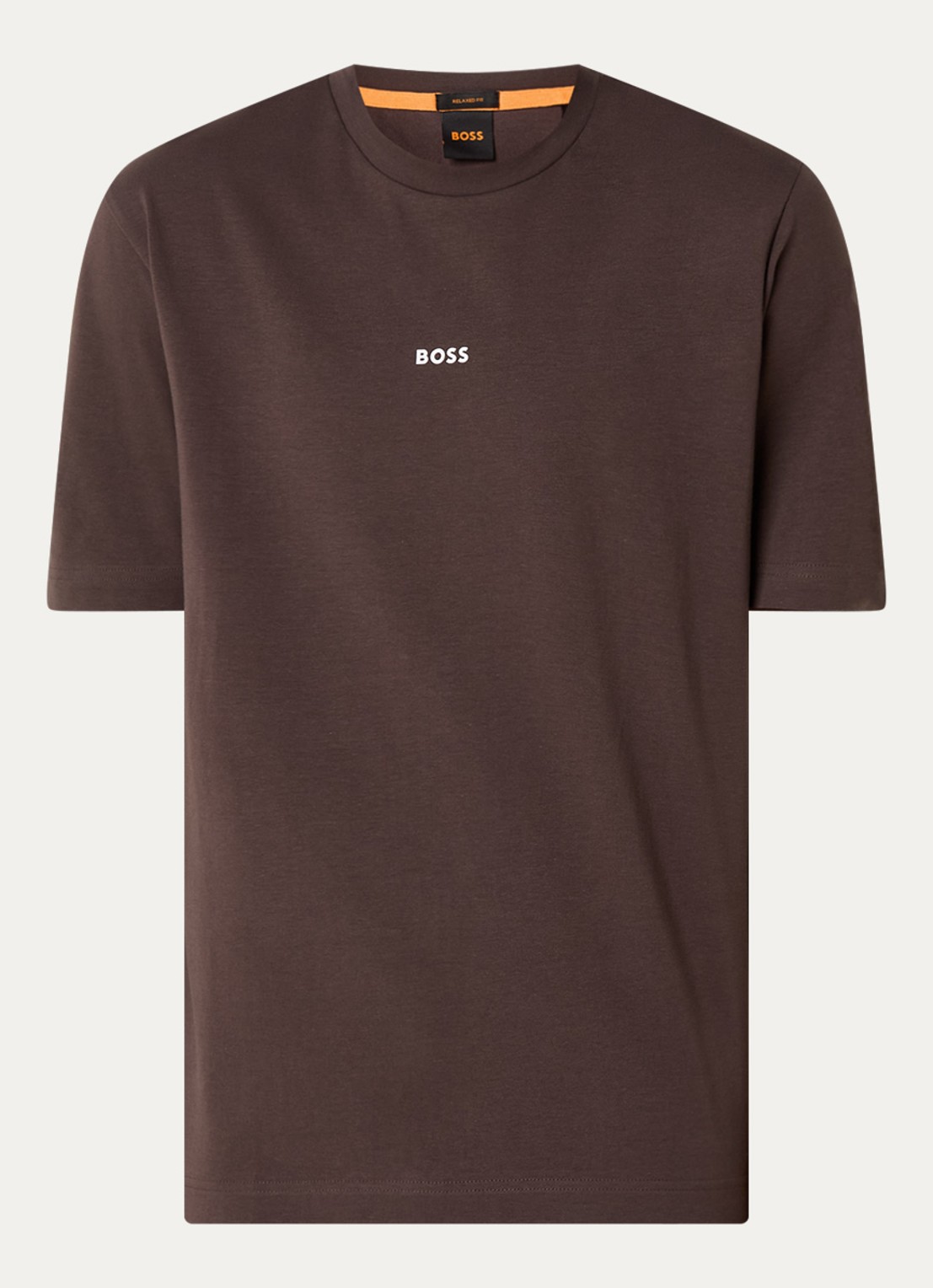 BOSS TChup T-shirt met logo - voorkant 2 open brown-248 / bruin