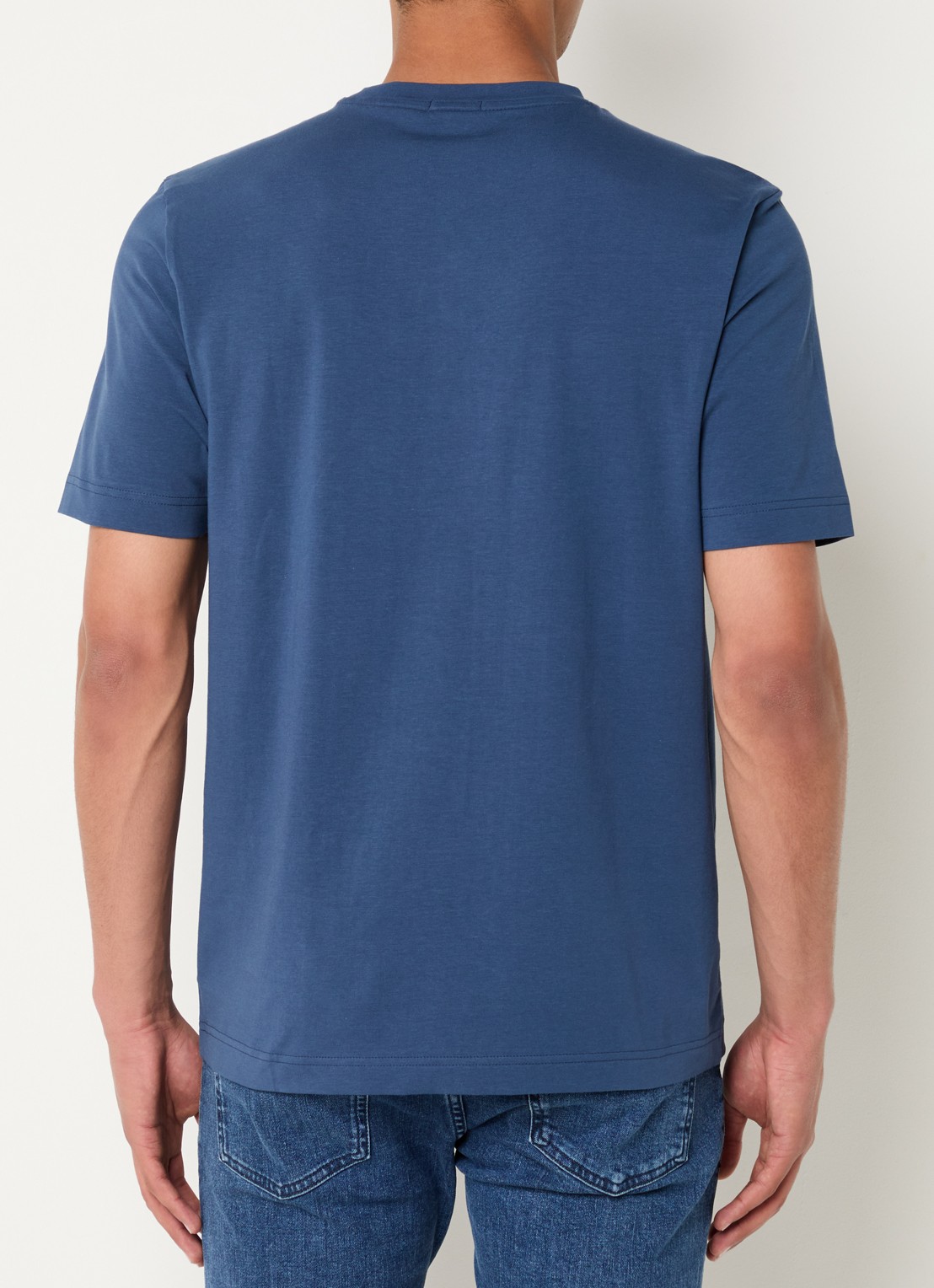 BOSS TChup T-shirt met logo - achterkant 2 open blue-466 / blauw