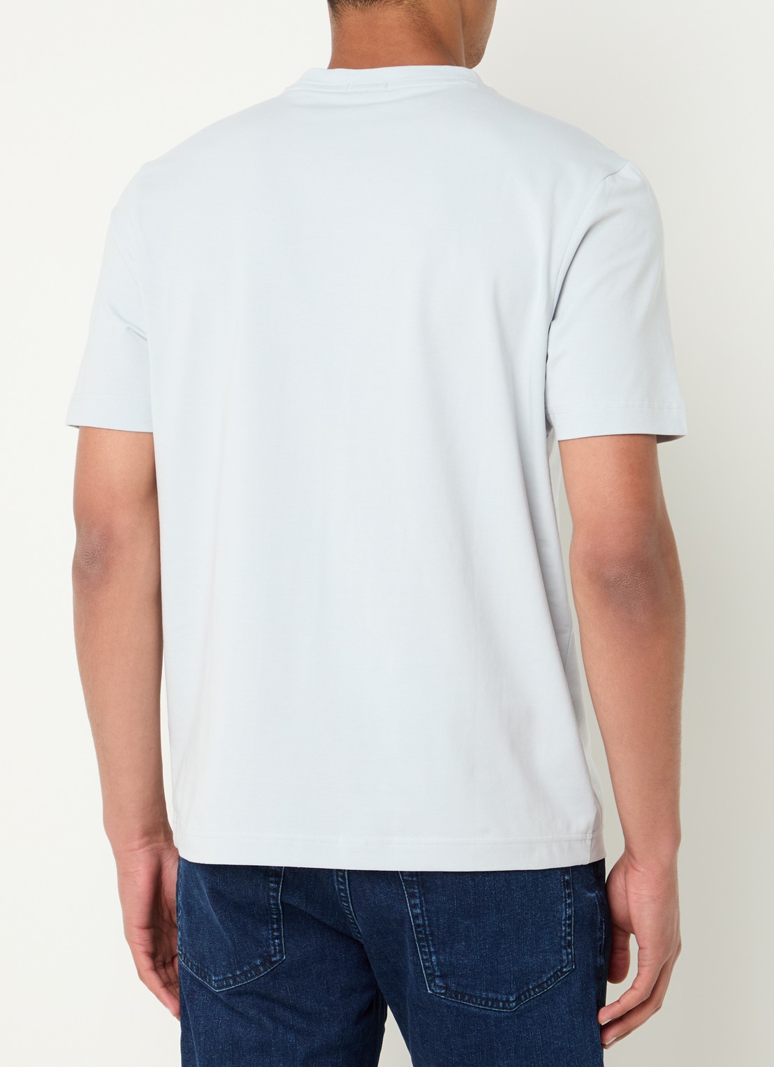 BOSS TChup T-shirt met logo - achterkant light/pastel grey-053 / grijs