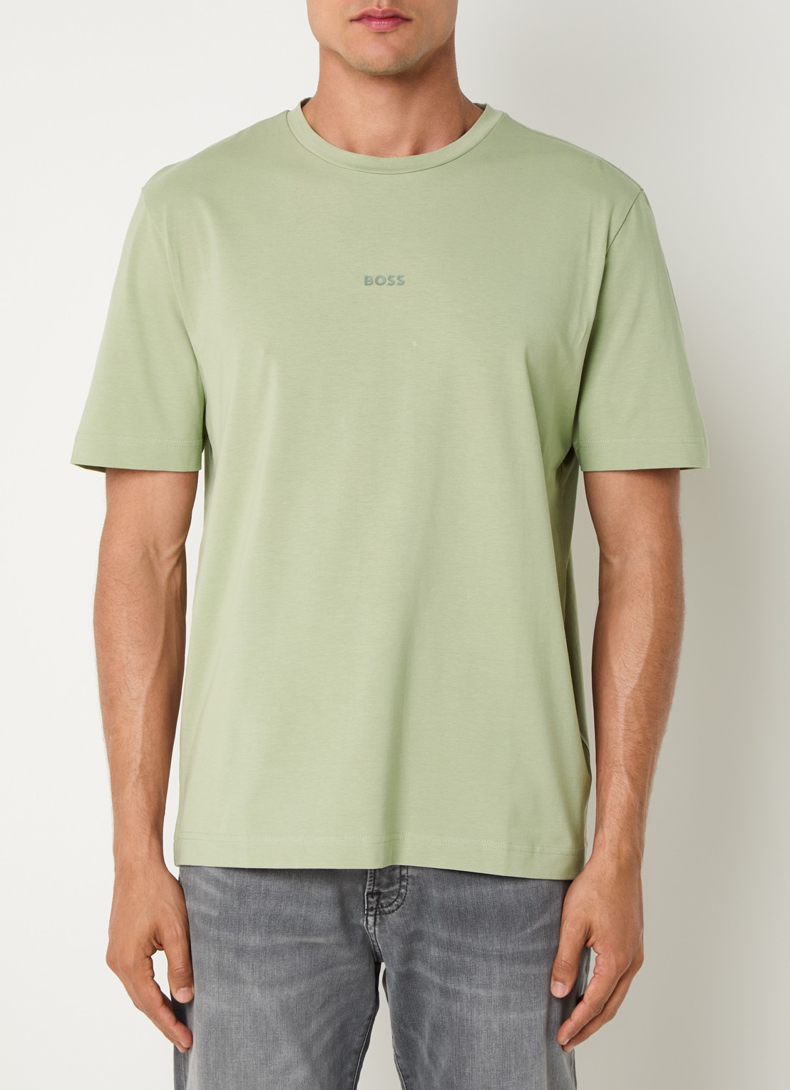 BOSS TChup T-shirt met logo - detail 2 open green-370 / groen