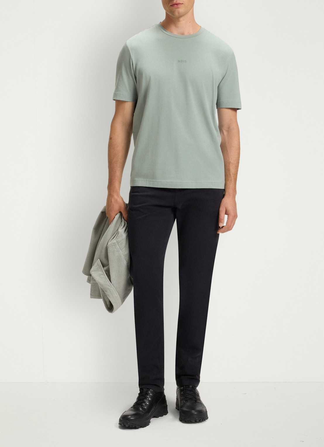 BOSS TChup T-shirt met logo - voorkant 2 open green-351 / groen