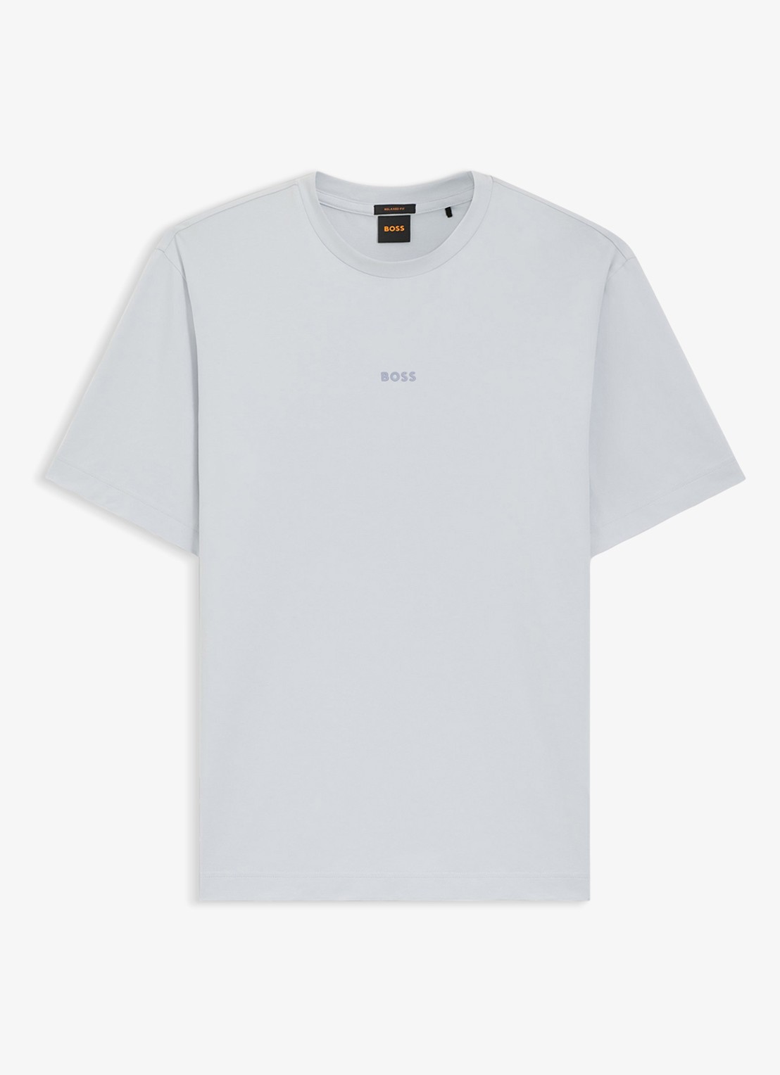 BOSS TChup T-shirt met logo - voorkant 2 light/pastel grey-054 / grijs