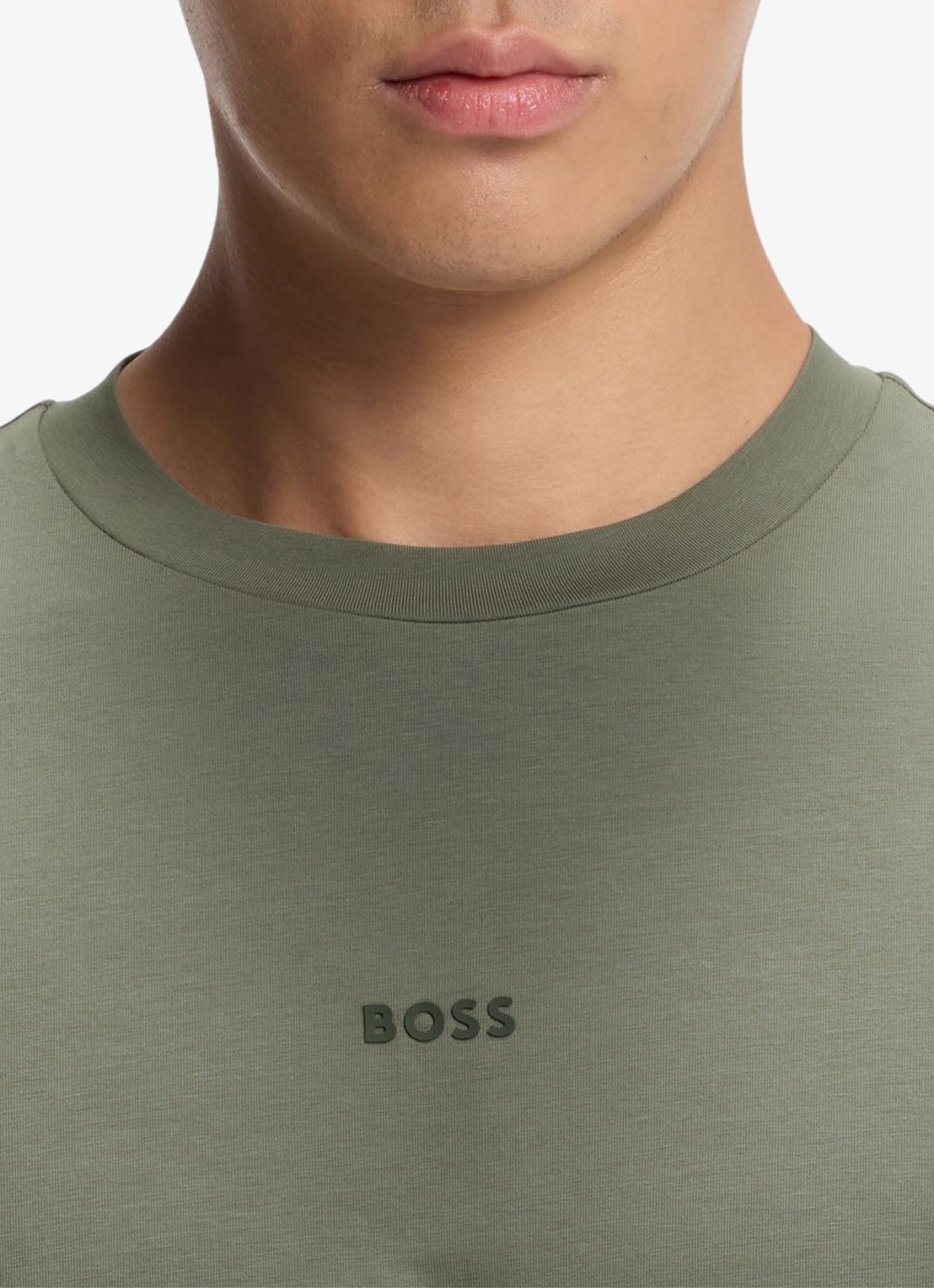BOSS TChup T-shirt met logo - detail 2 open grey-077 / grijs