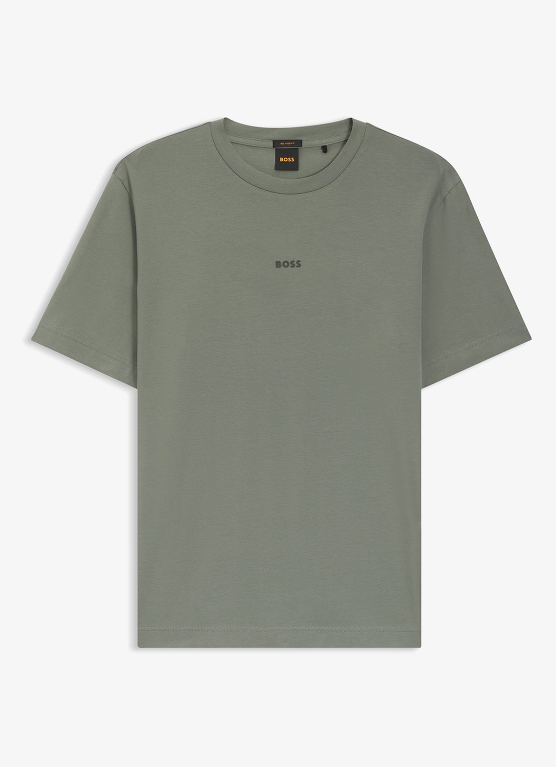 BOSS TChup T-shirt met logo - voorkant 4 open grey-077 / grijs