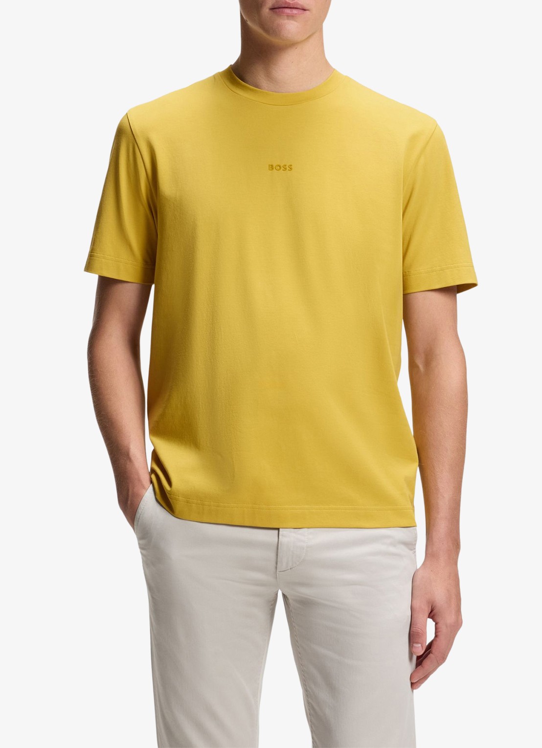 BOSS TChup T-shirt met logo - detail 4 medium yellow-721 / geel