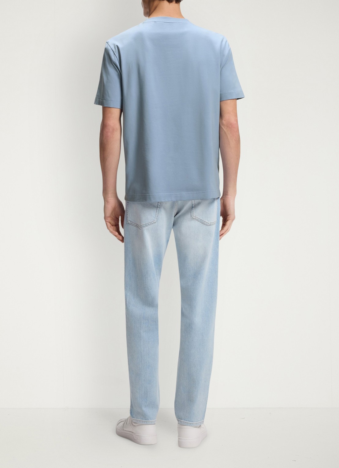 BOSS TChup T-shirt met logo - achterkant 3 light/pastel blue-458 / blauw