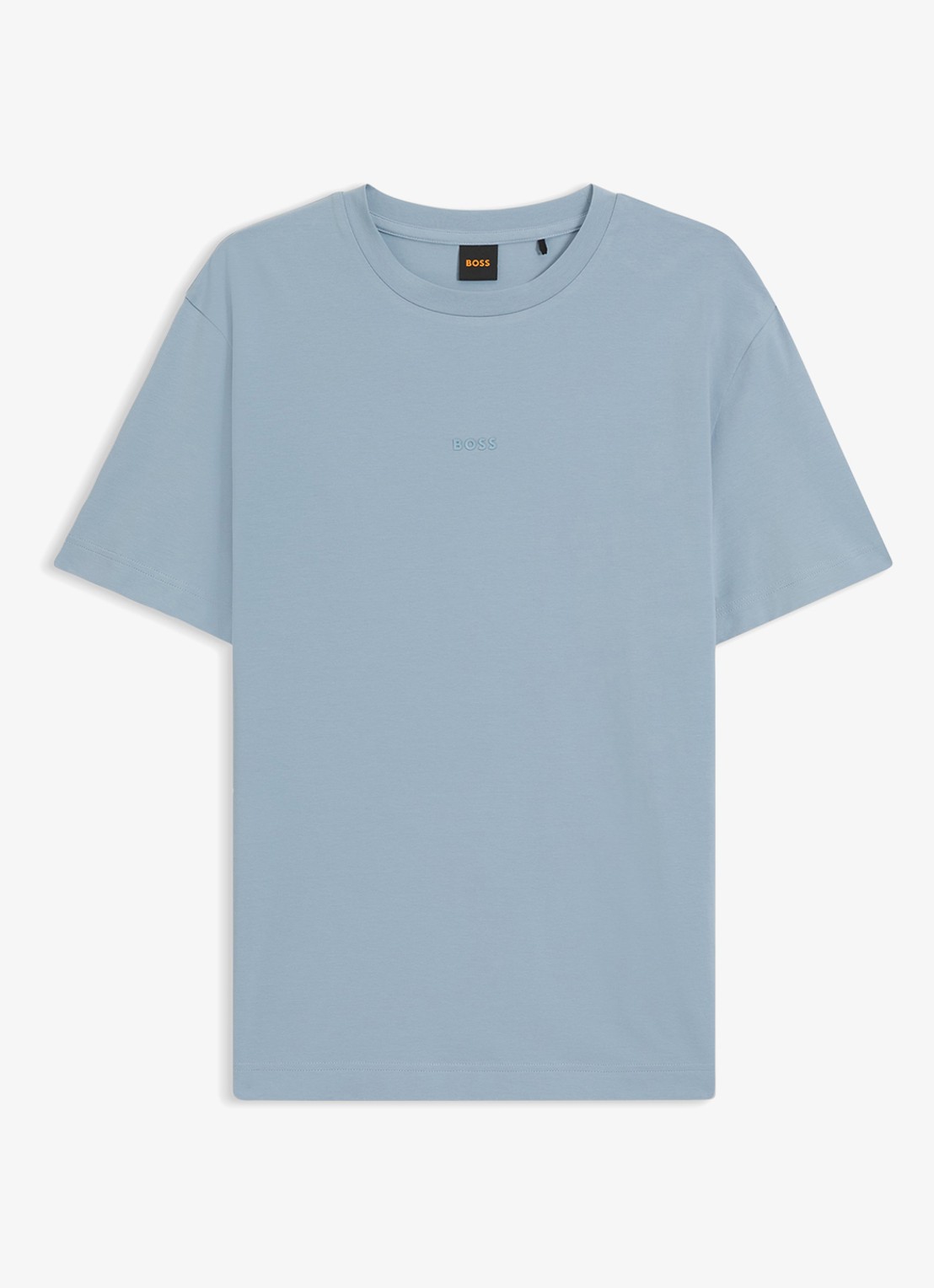 BOSS TChup T-shirt met logo - voorkant 4 light/pastel blue-458 / blauw