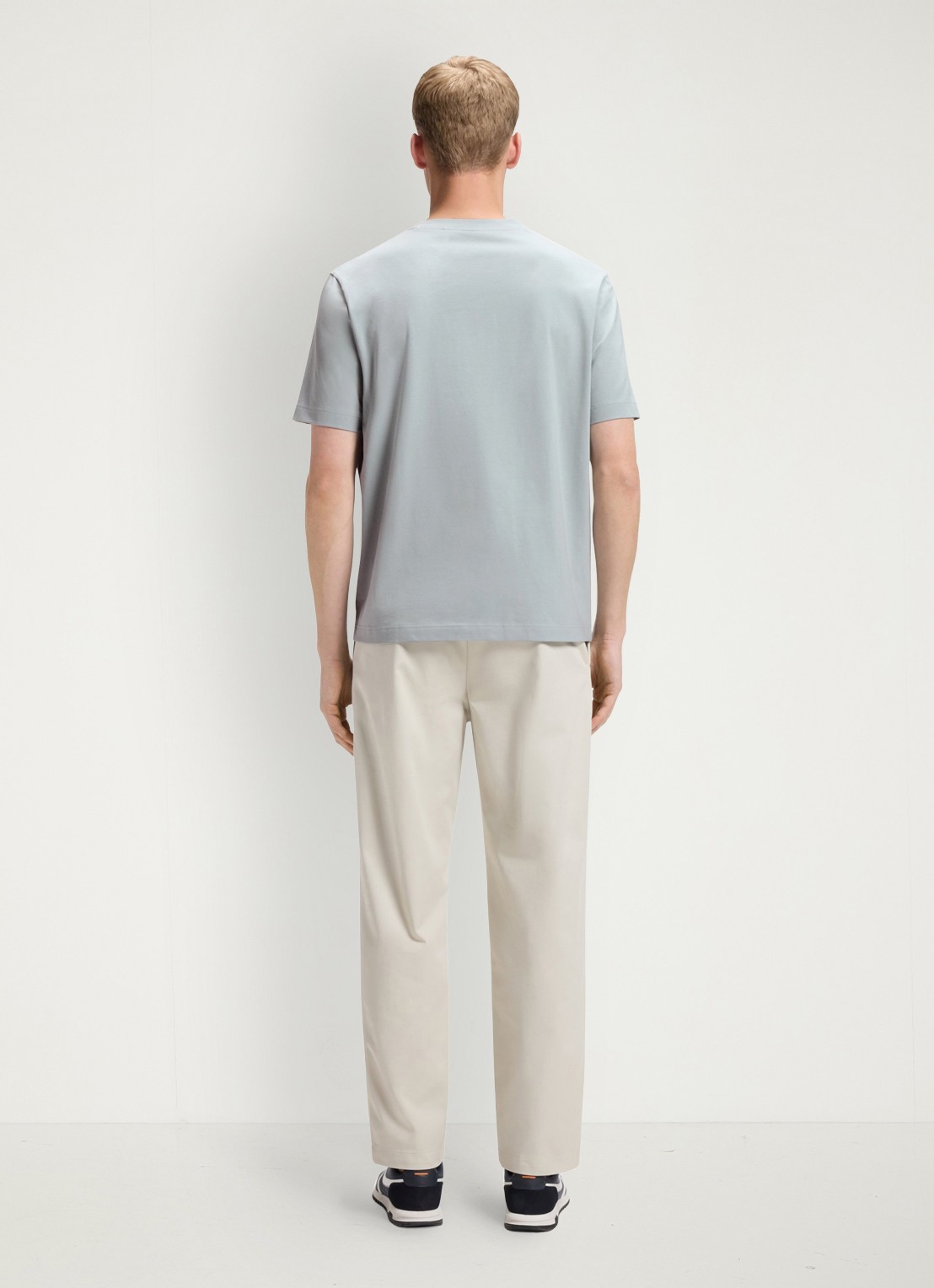 BOSS TChup T-shirt met logo - achterkant 5 open grey-084 / grijs