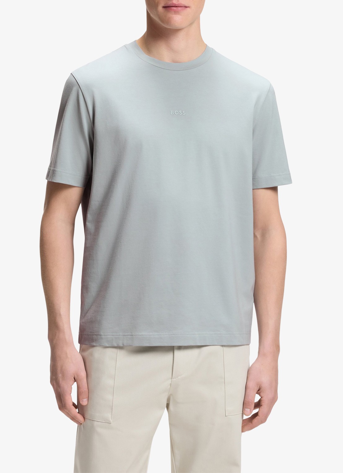 BOSS TChup T-shirt met logo - detail 3 open grey-084 / grijs