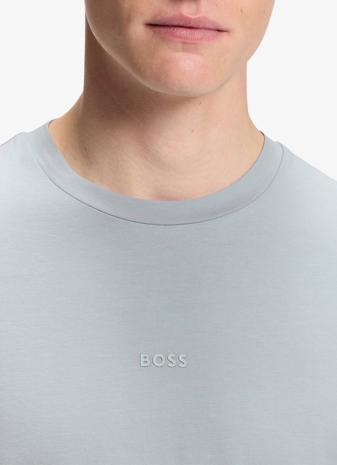 BOSS TChup T-shirt met logo - detail 4 open grey-084 / grijs