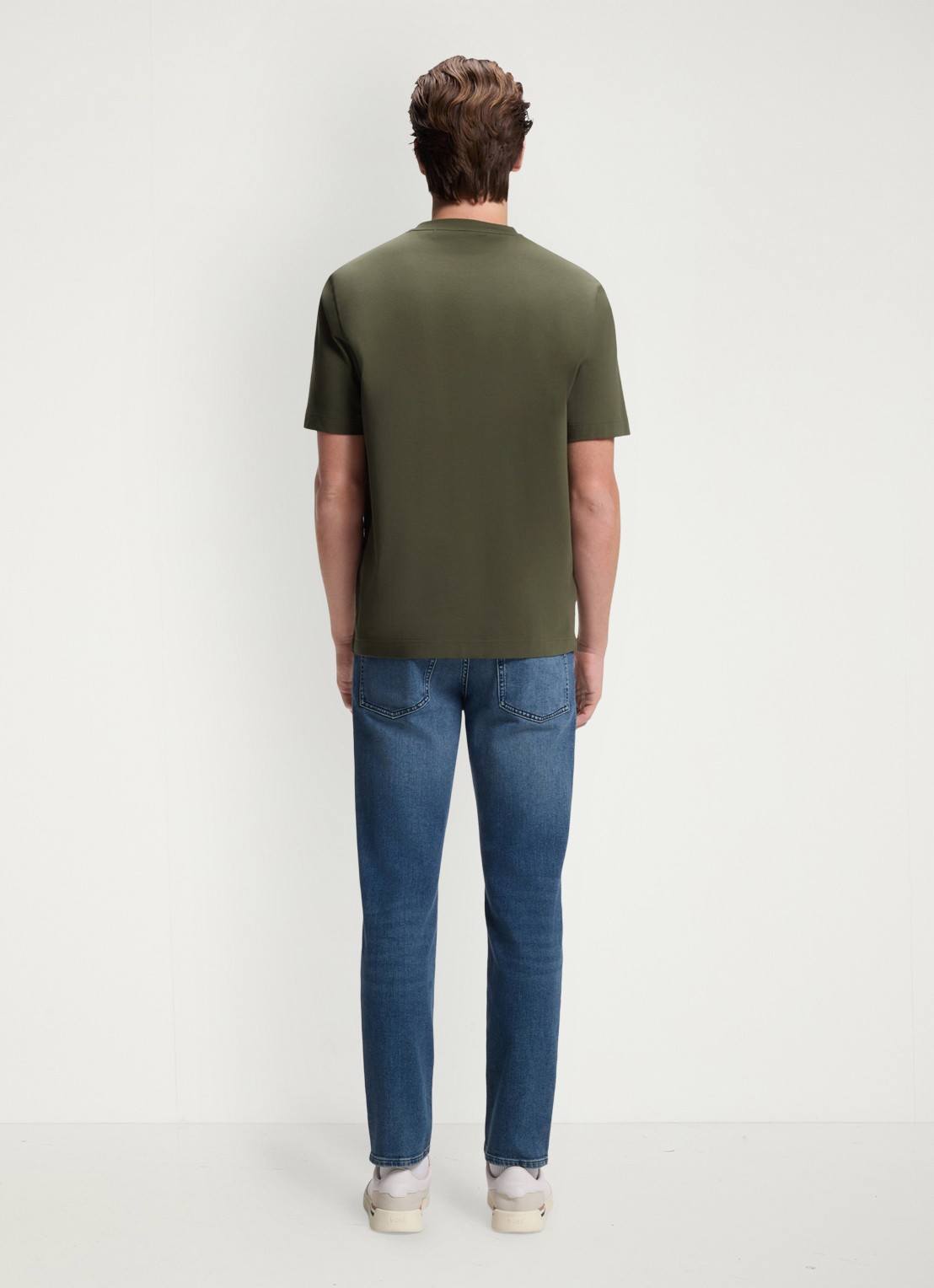 BOSS TChup T-shirt met logo - achterkant bright green-325 / groen