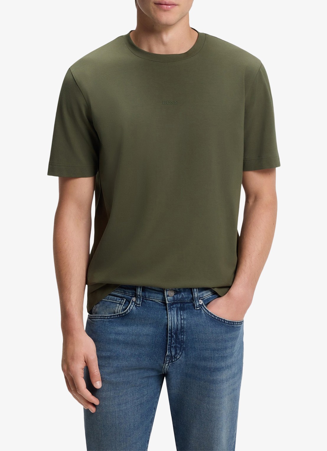 BOSS TChup T-shirt met logo - detail 4 bright green-325 / groen