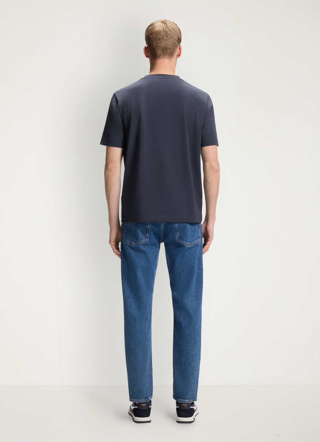 BOSS TChup T-shirt met logo - achterkant 5 dark blue-406 / blauw