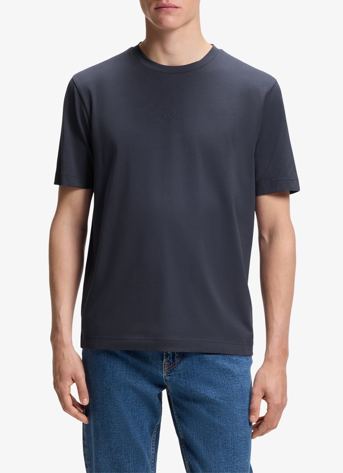 BOSS TChup T-shirt met logo - detail 3 dark blue-406 / blauw