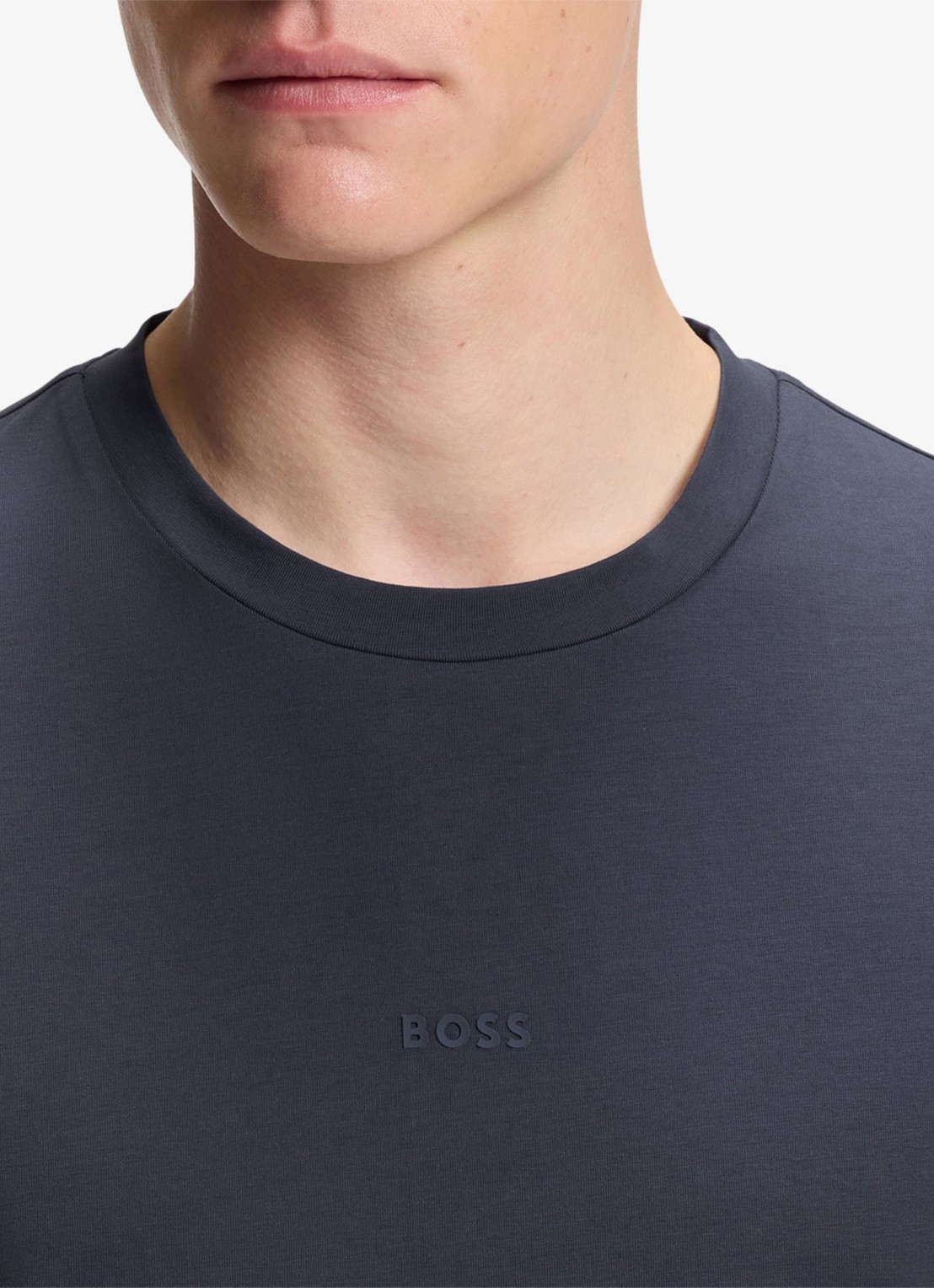 BOSS TChup T-shirt met logo - detail 4 dark blue-406 / blauw