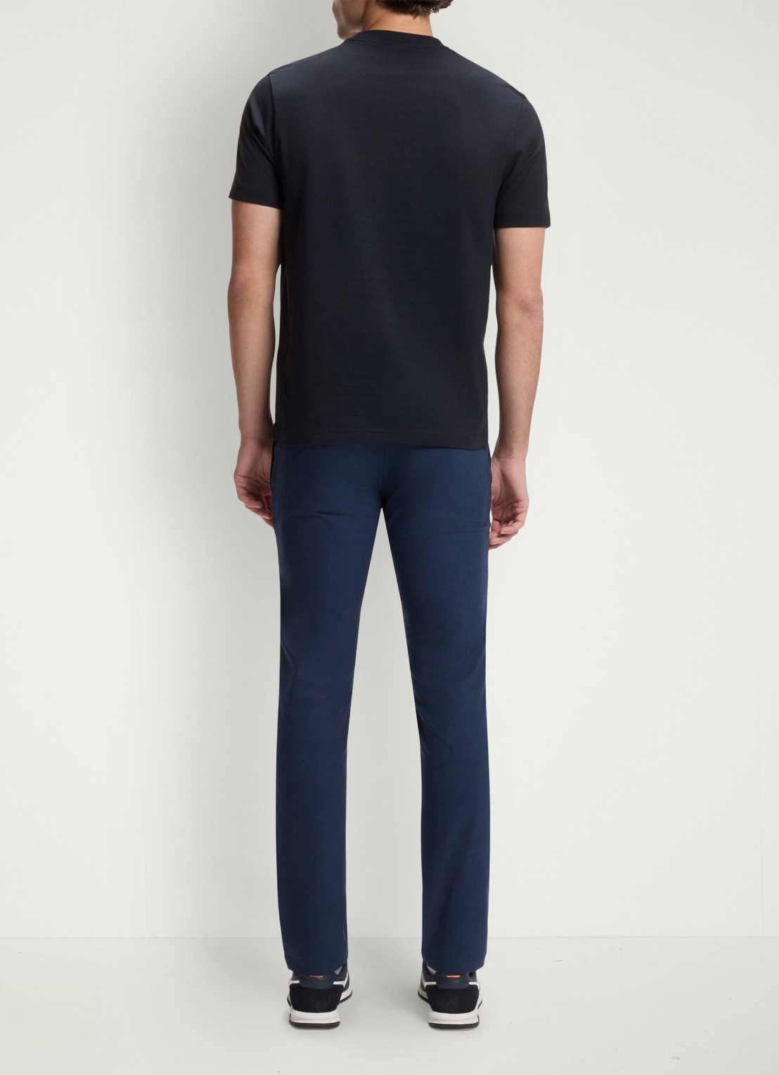 BOSS Te_Dj t-shirt met print - achterkant dark blue-404 / blauw