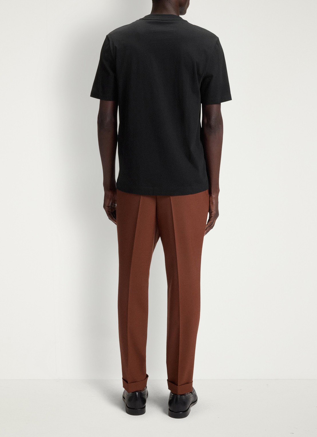 BOSS Thompson T-shirt met logo - achterkant zwart