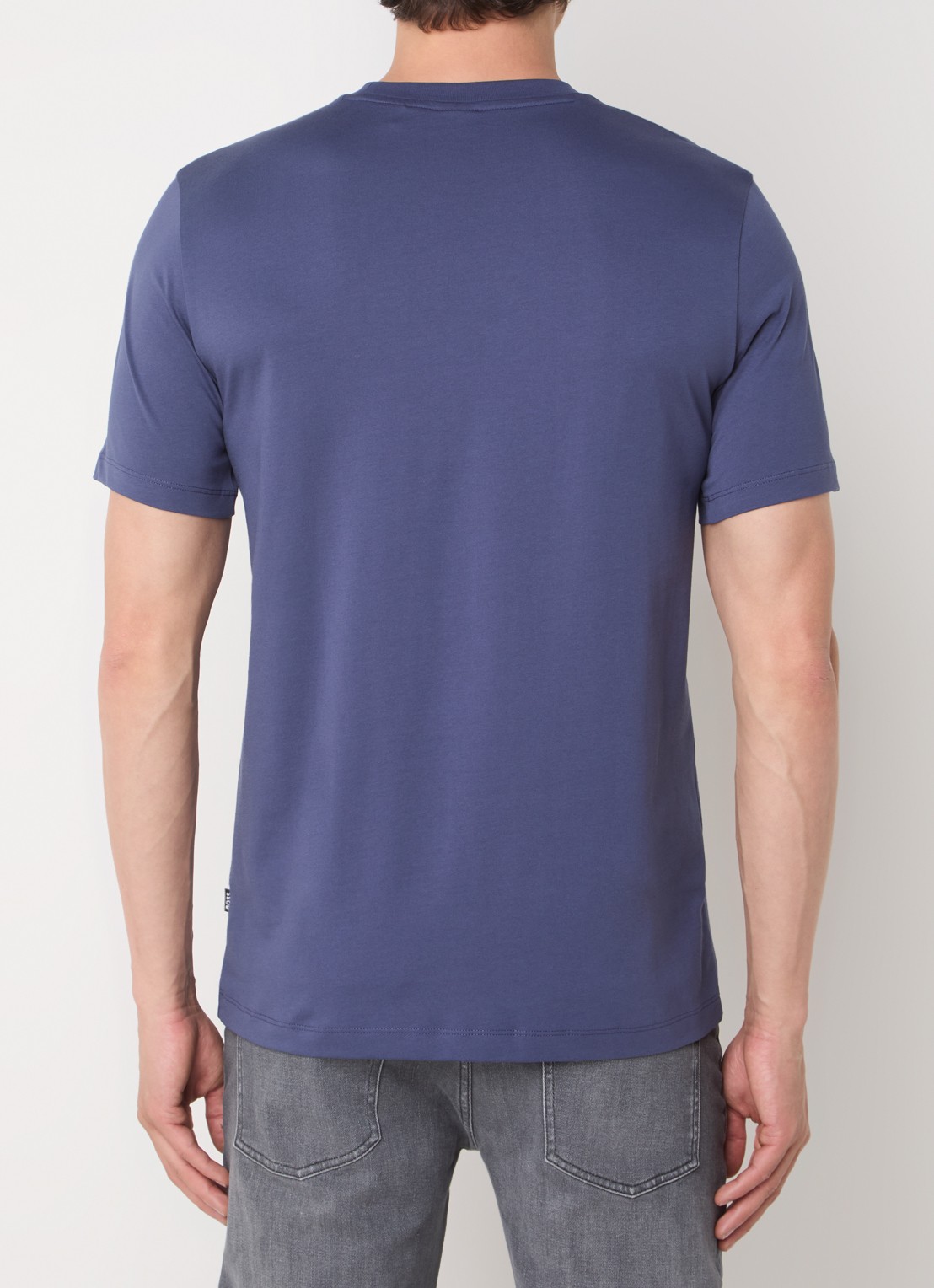 BOSS Thompson T-shirt met logo - achterkant 4 indigo