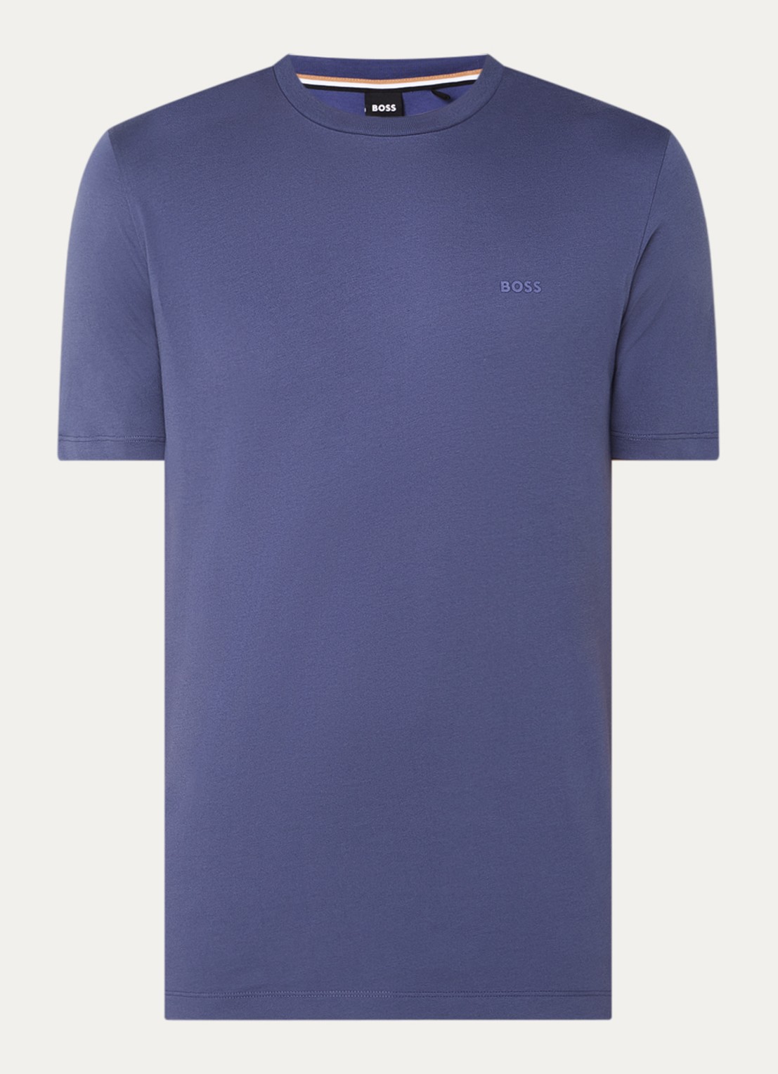 BOSS Thompson T-shirt met logo - voorkant 2 indigo