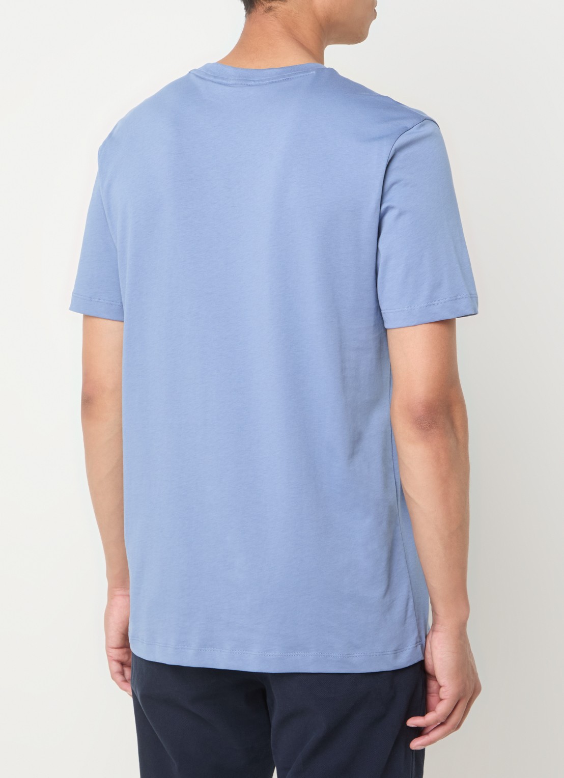 BOSS Thompson T-shirt met logo - achterkant 4 middenblauw