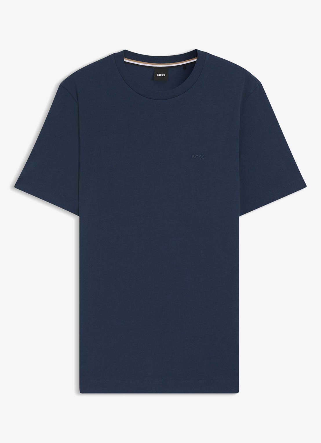 BOSS Thompson T-shirt met logo - voorkant 3 royalblauw