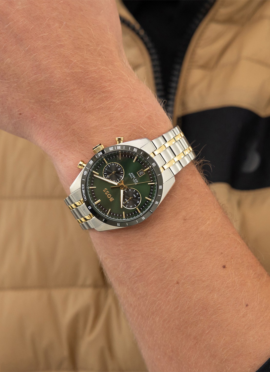 BOSS Tourmaster horloge HB1514287  - voorkant 2 zilver