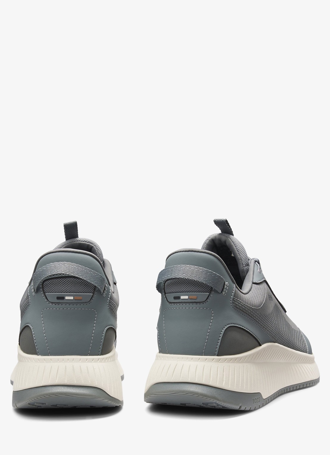 BOSS TTNM sneaker met logo - achterkant 3 grijs