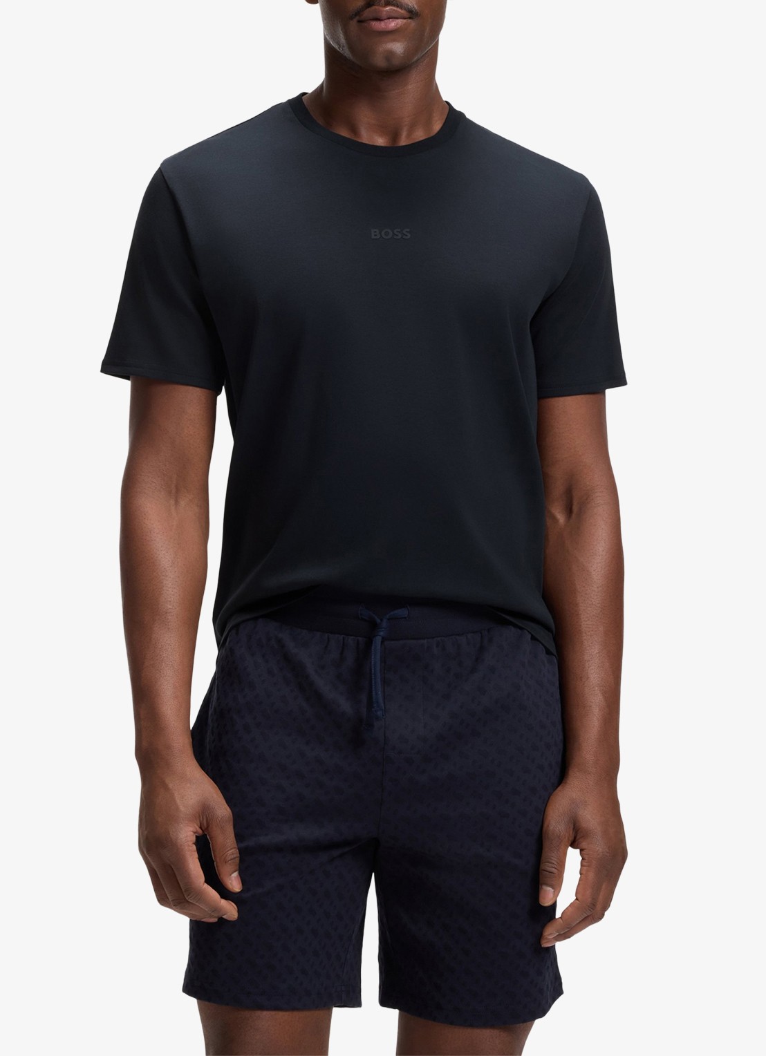 BOSS Tweedelige pyjama van katoen - detail 4 dark blue-406 / blauw