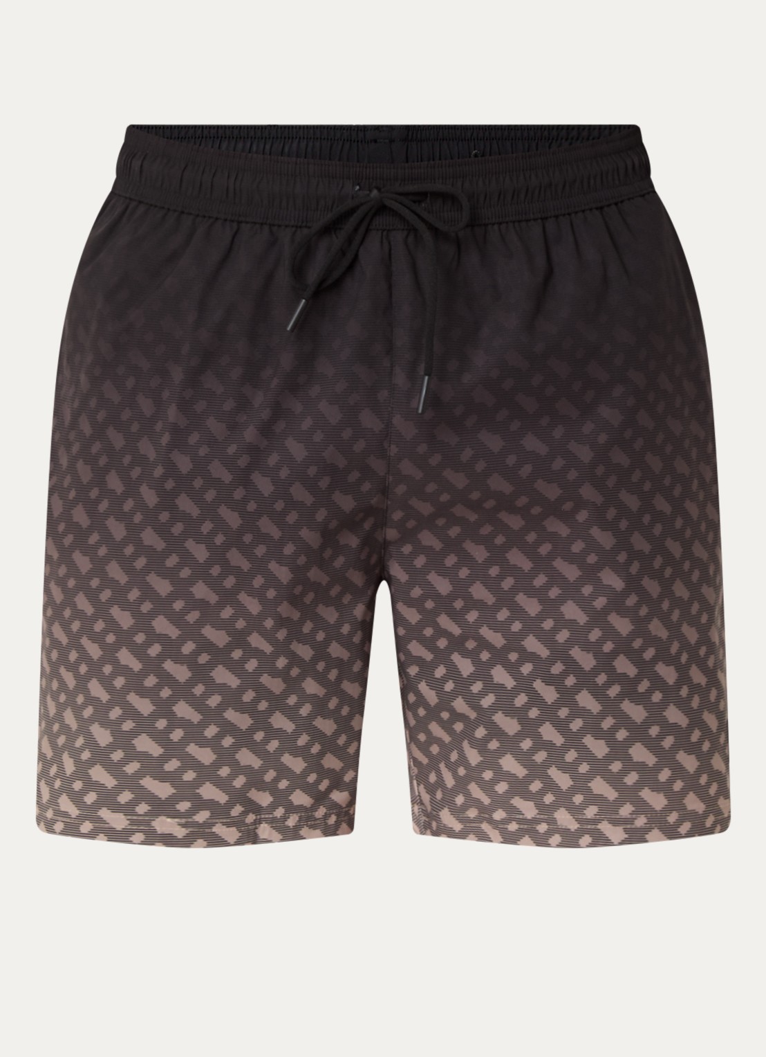 BOSS Vale zwemshorts met logoprint - voorkant 2 donkergrijs