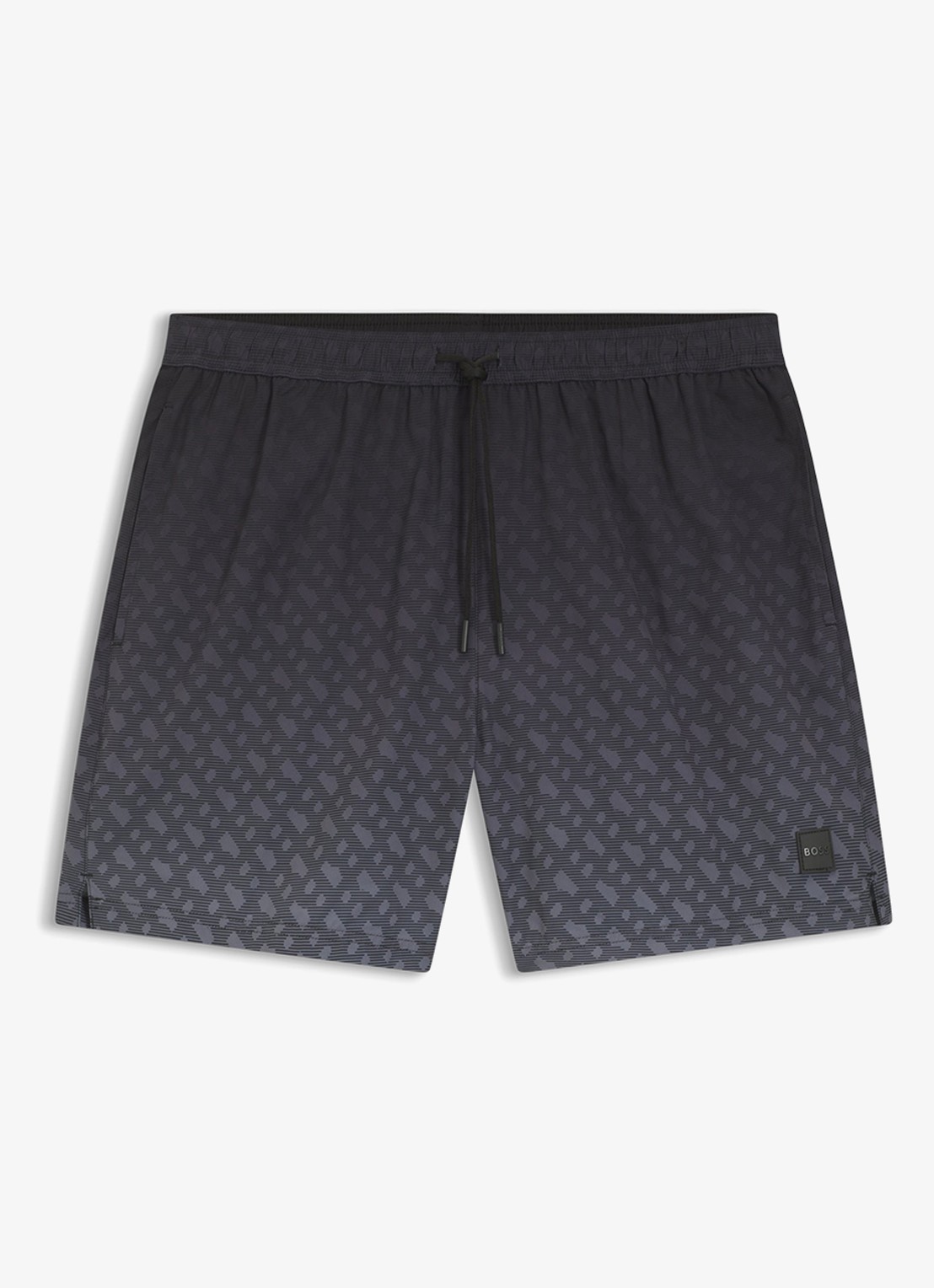 BOSS Vale zwemshorts met logoprint - voorkant 4 grijs