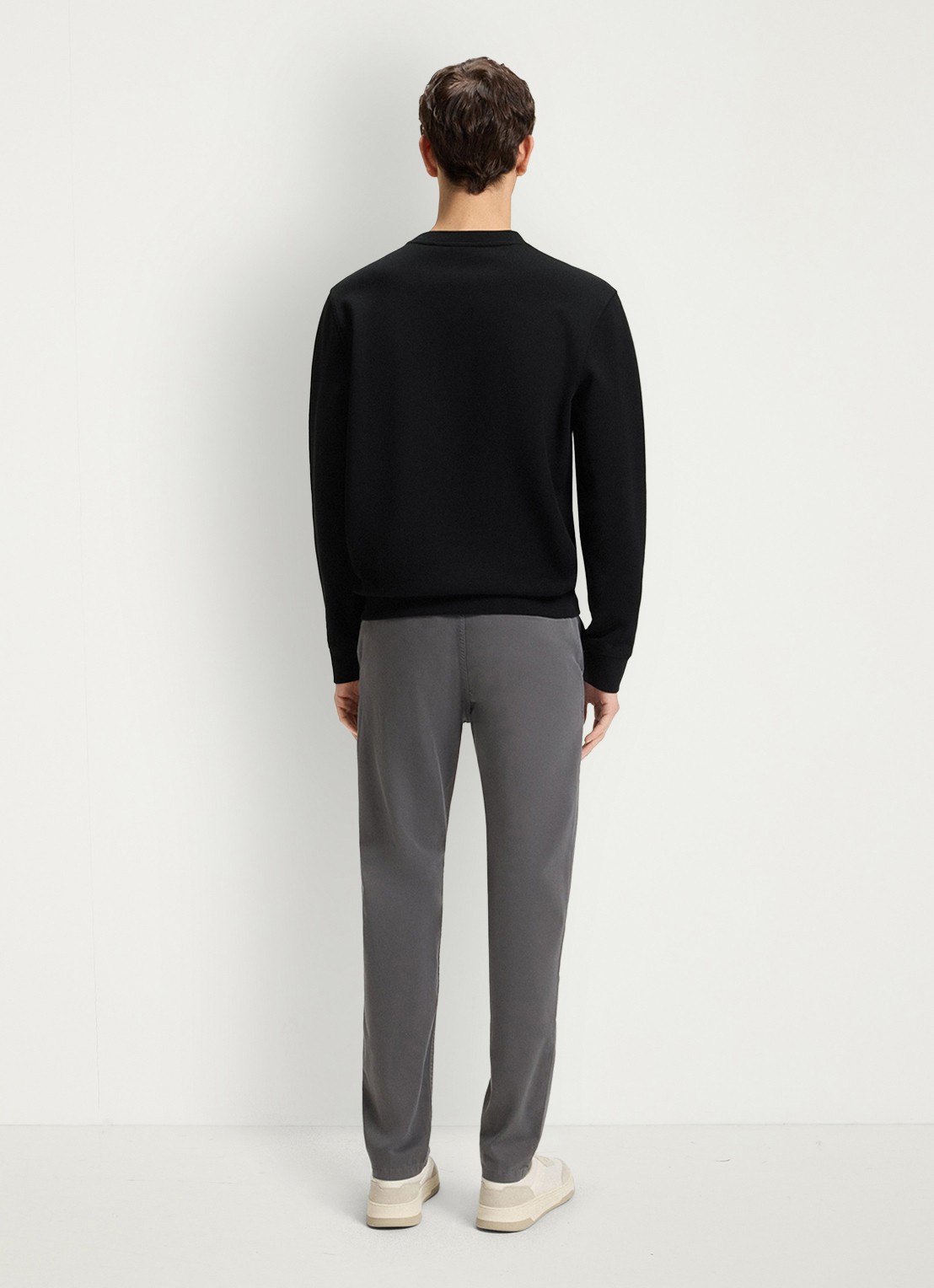BOSS Westart sweater met logo - achterkant 5 zwart