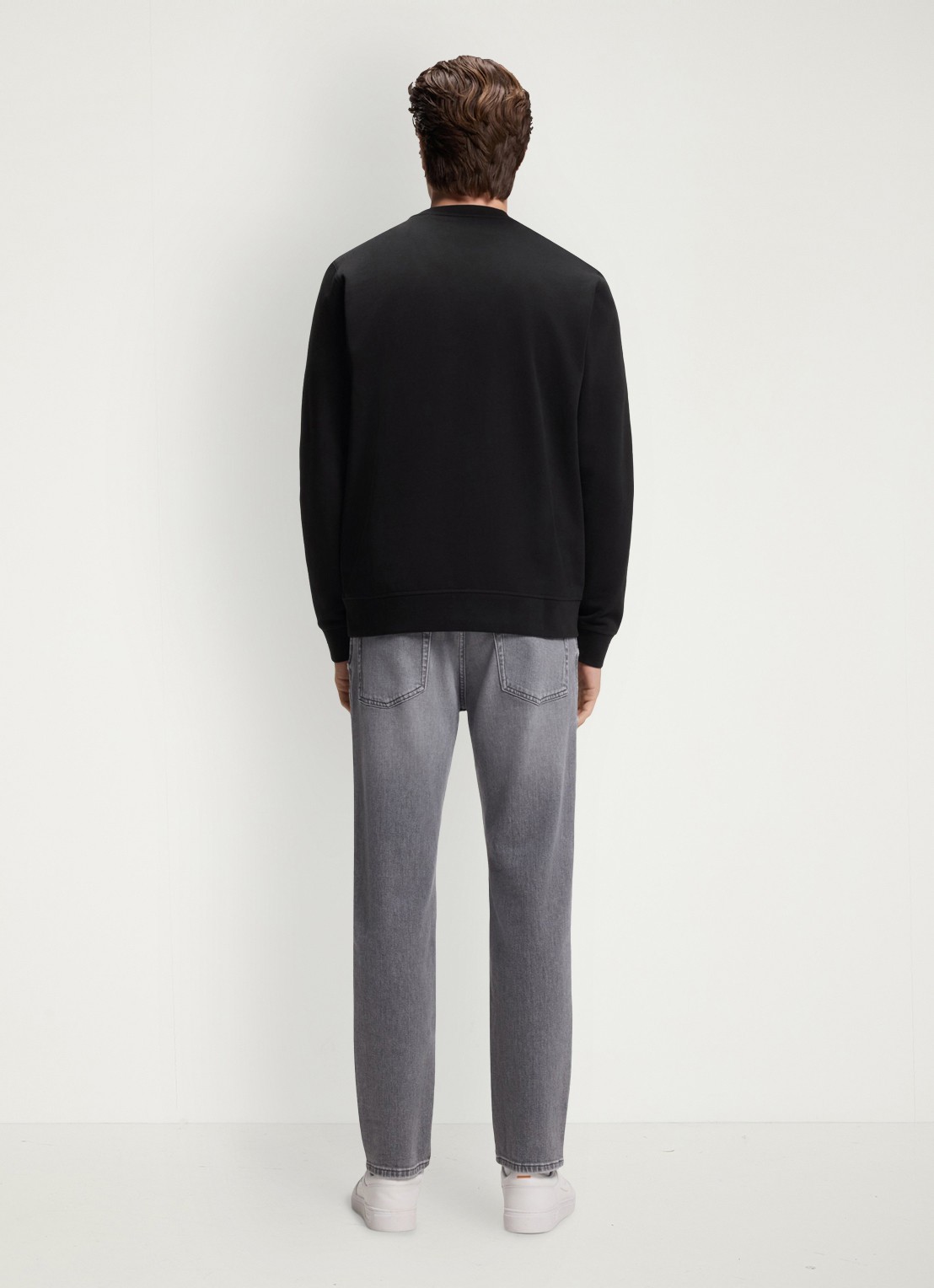 BOSS Westart sweater met logo - achterkant 4 black-001 / zwart
