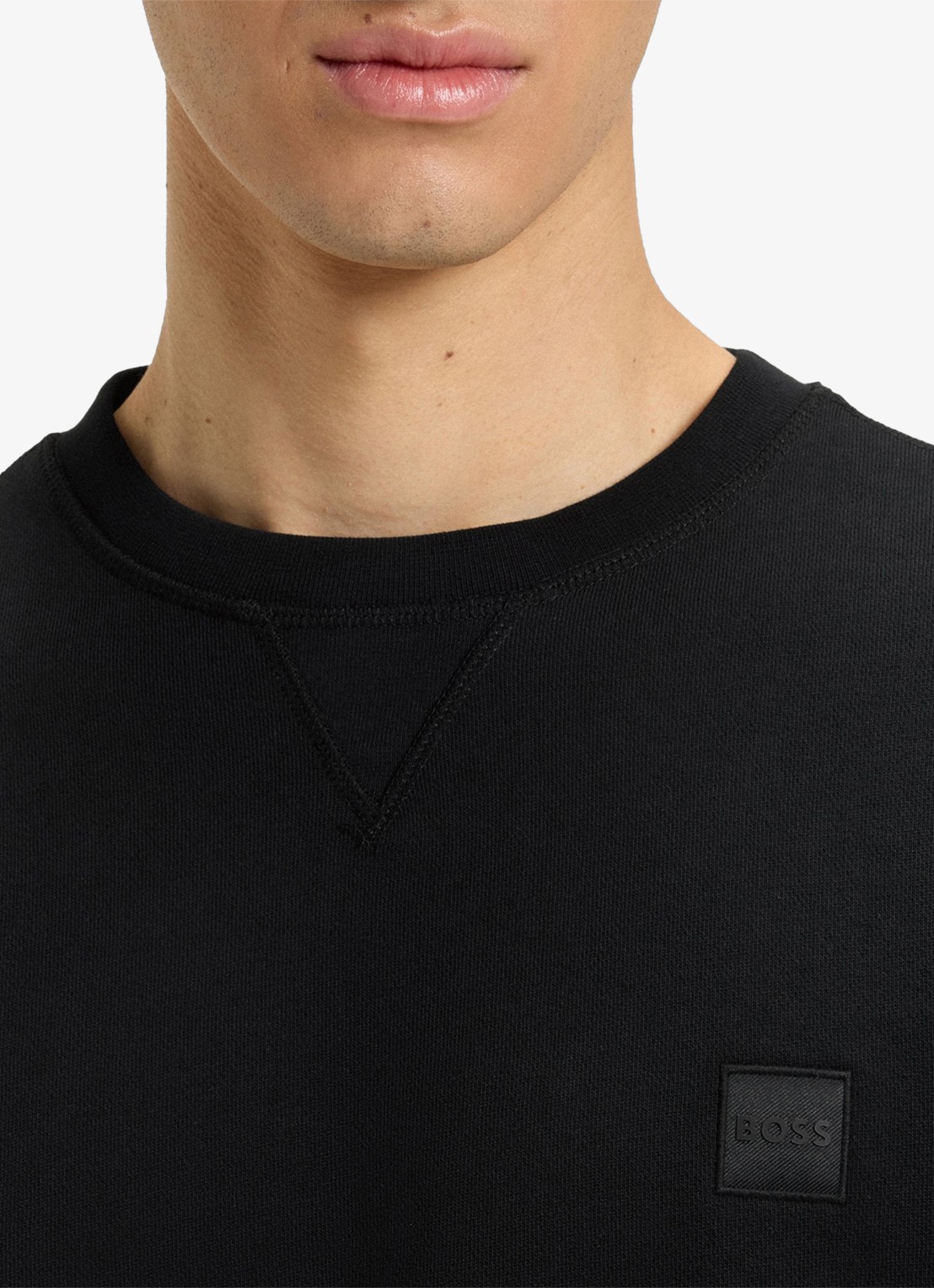 BOSS Westart sweater met logo - detail 4 zwart