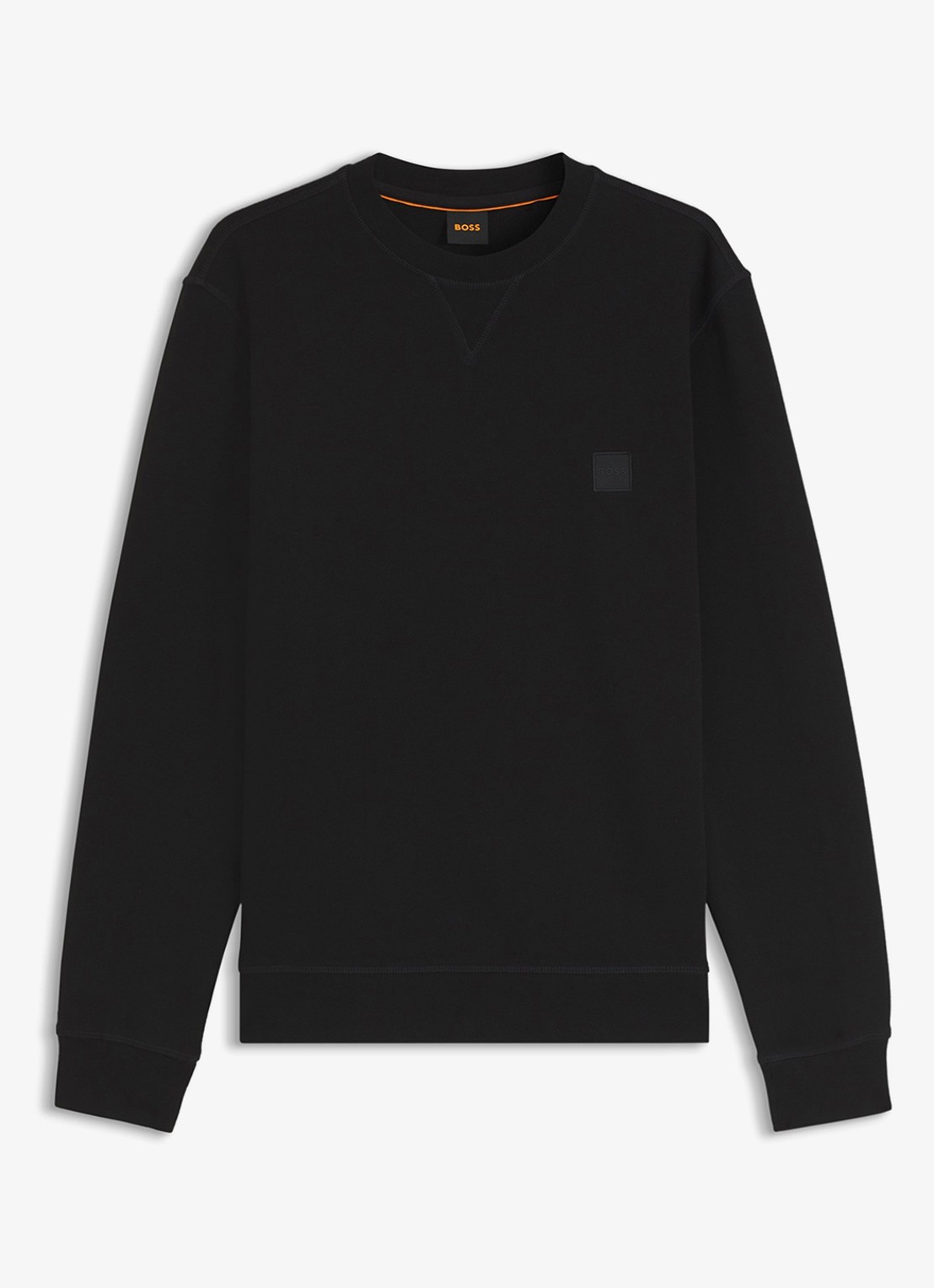 BOSS Westart sweater met logo - voorkant 5 black-001 / zwart