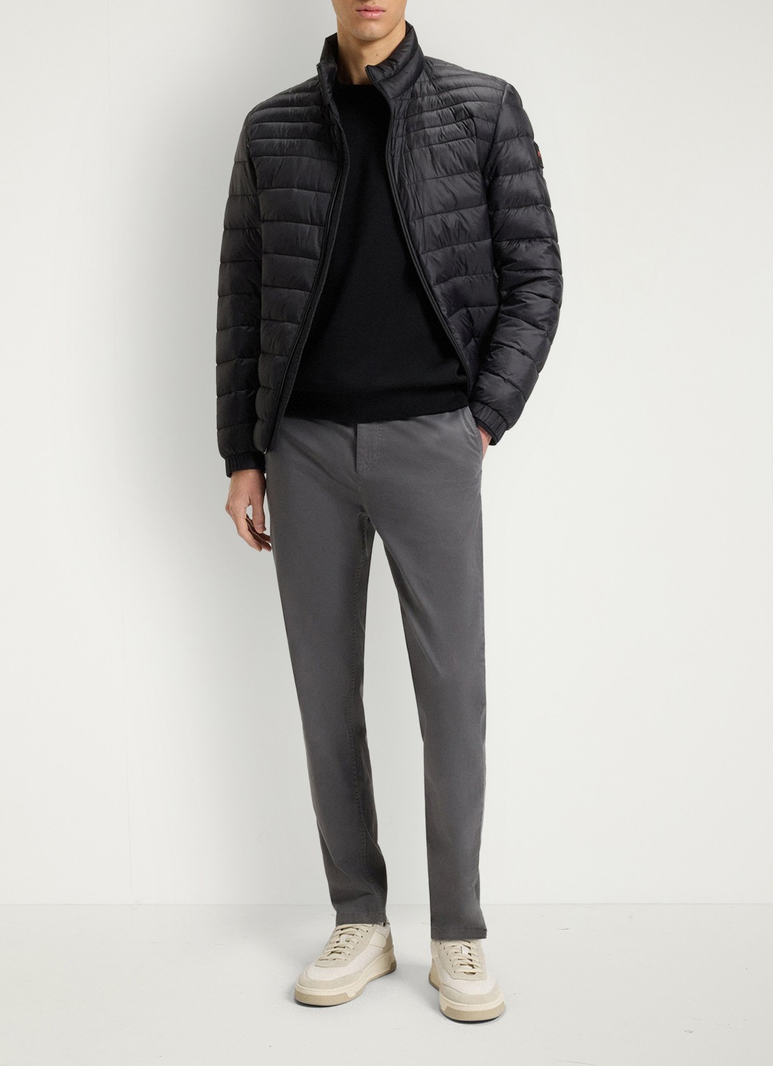 BOSS Westart sweater met logo - voorkant 2 zwart