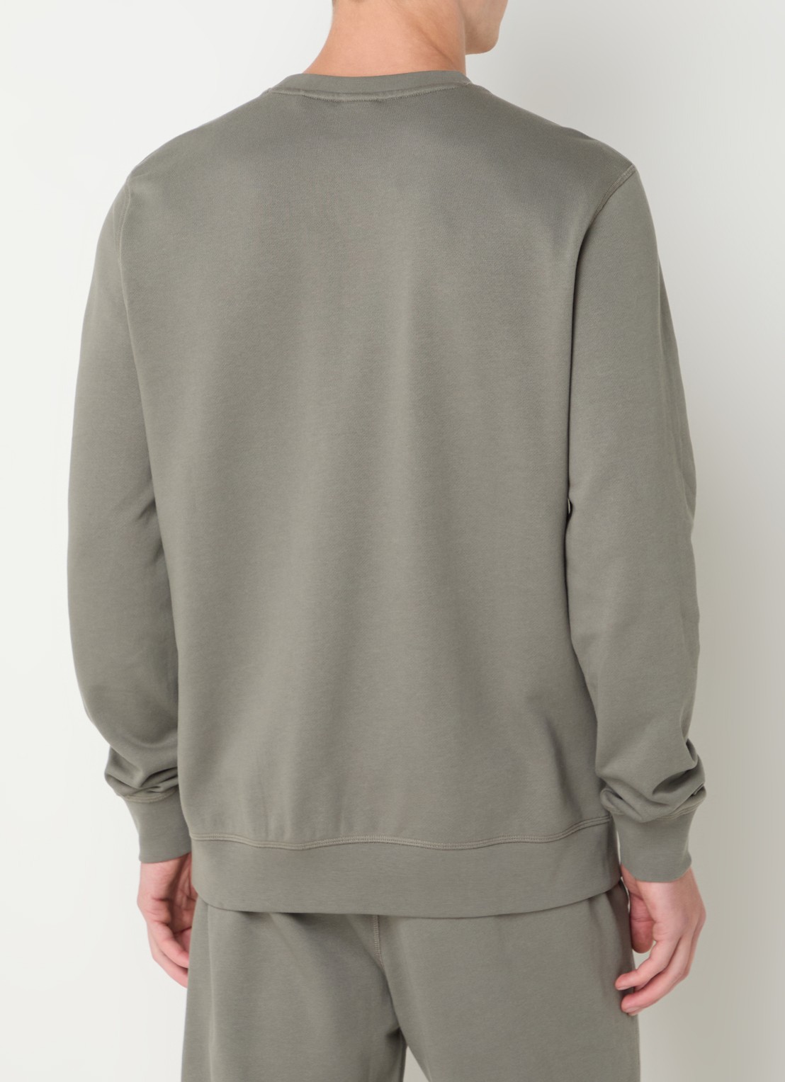 BOSS Westart sweater met logo - achterkant 5 open grey-076 / grijs