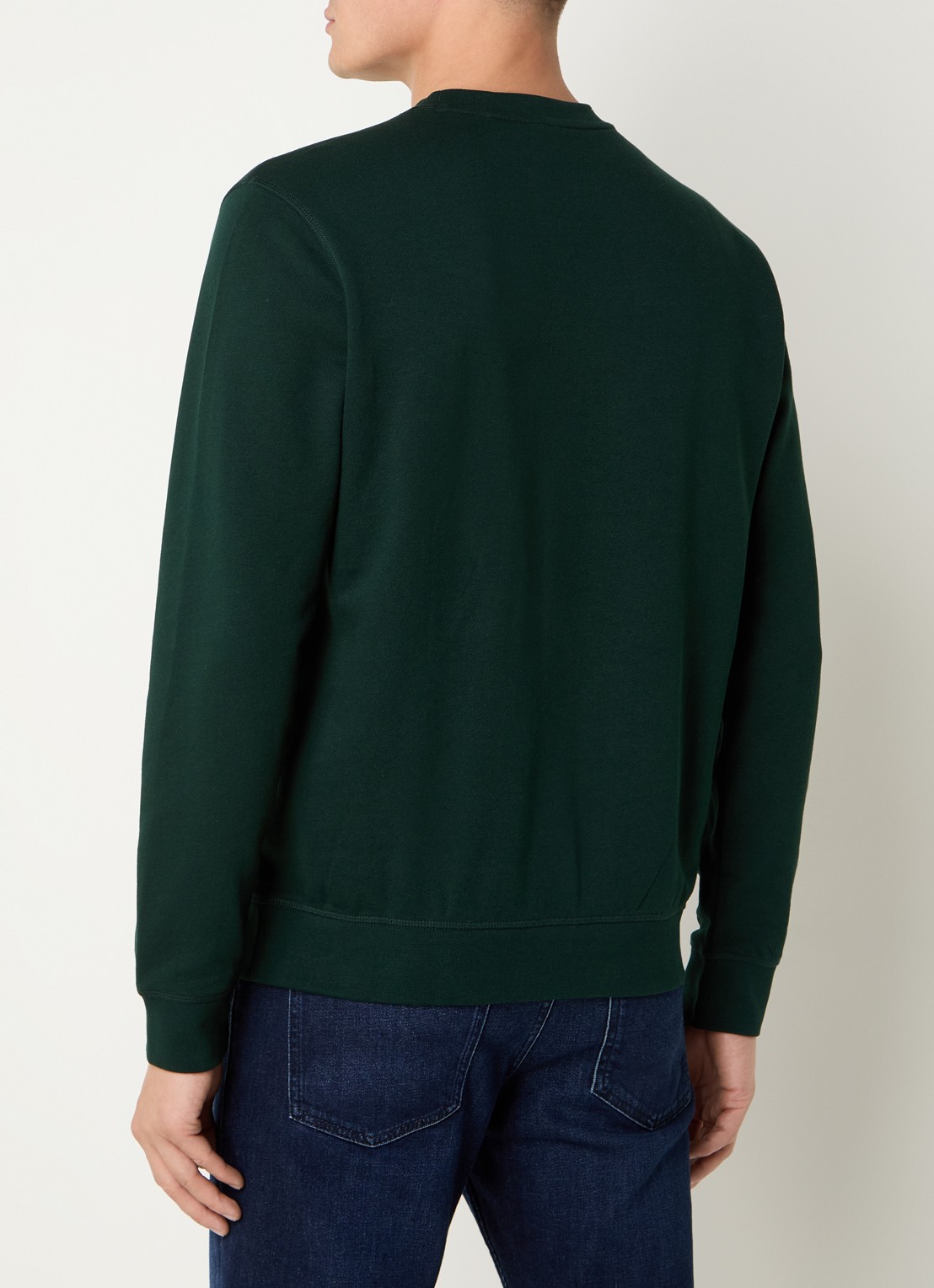 BOSS Westart sweater met logo - achterkant open green-350 / groen