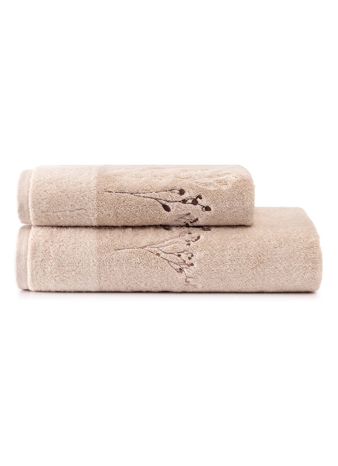 BOSS Wild Millet badhanddoek - 600 gr/m2 - 50 x 100 cm - detail 2 beige