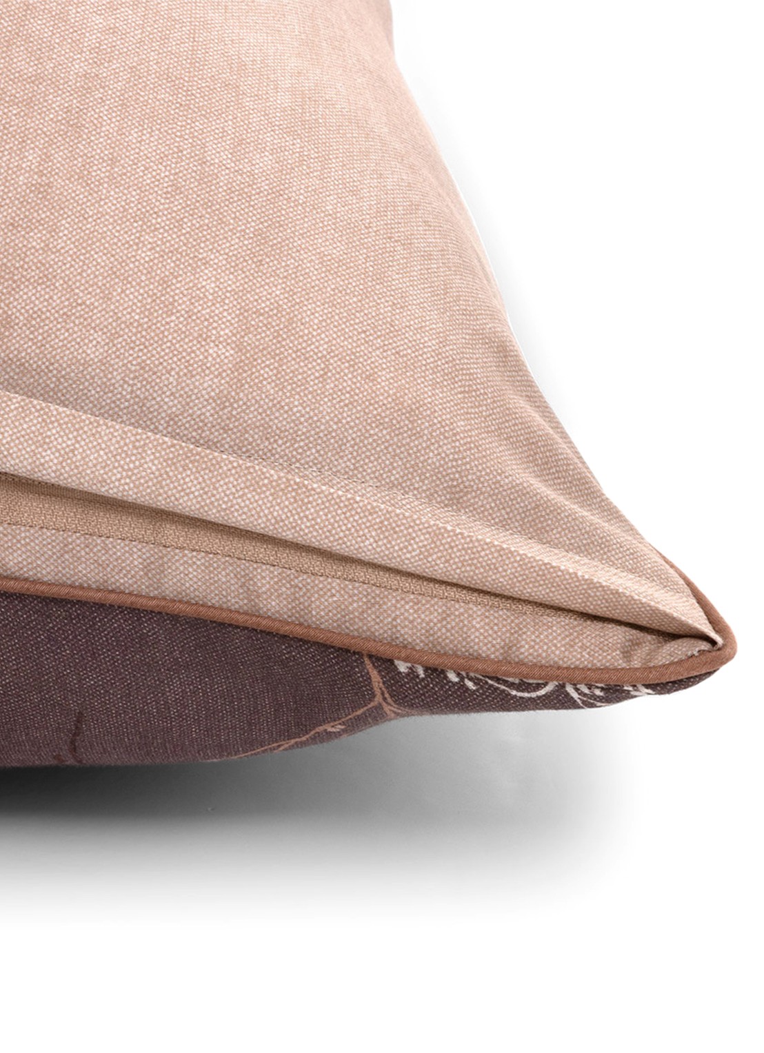 BOSS Wild Millet kussensloop 120TC - detail bruin