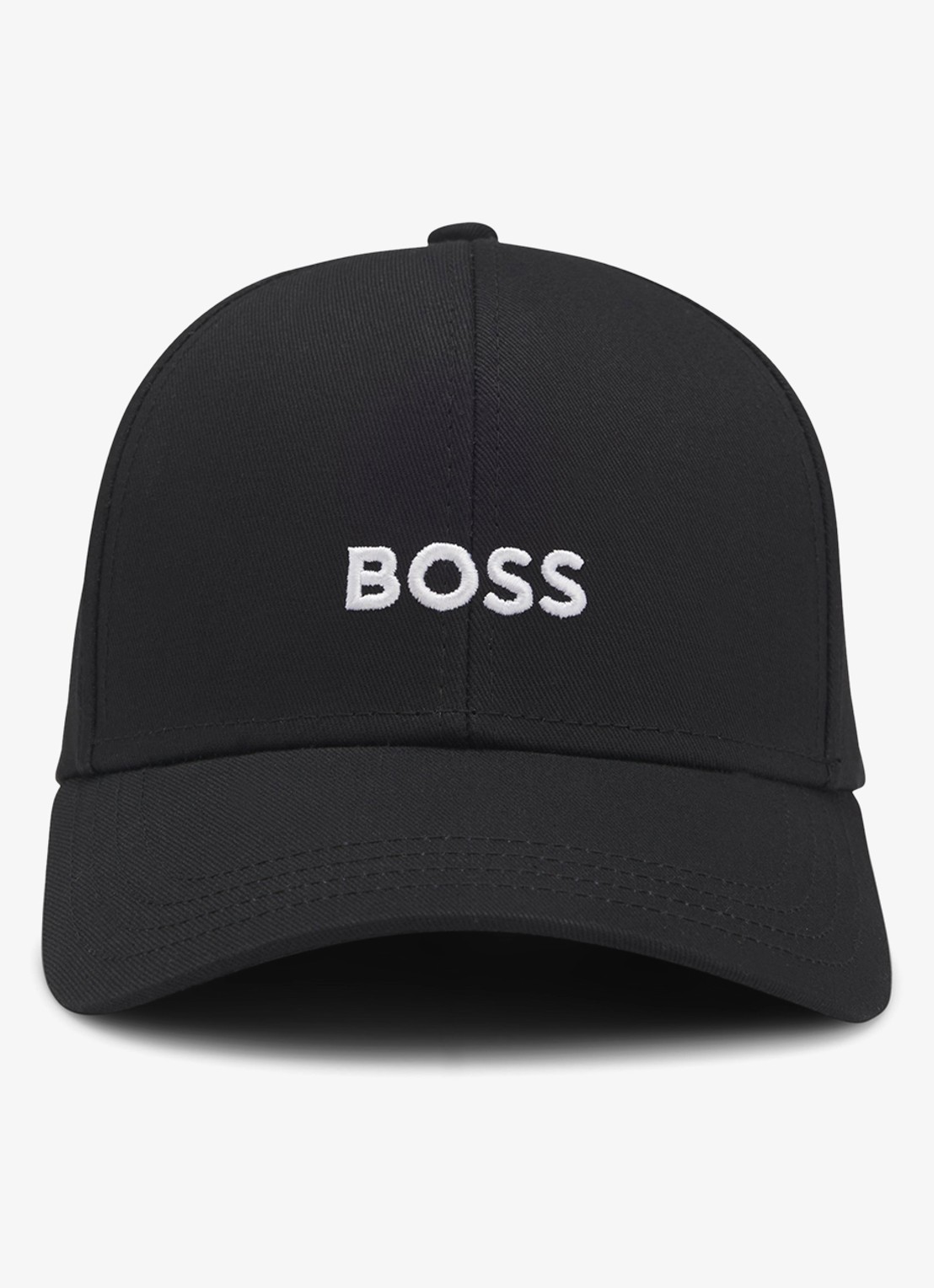 BOSS Zed pet met logoborduring - voorkant 4 zwart