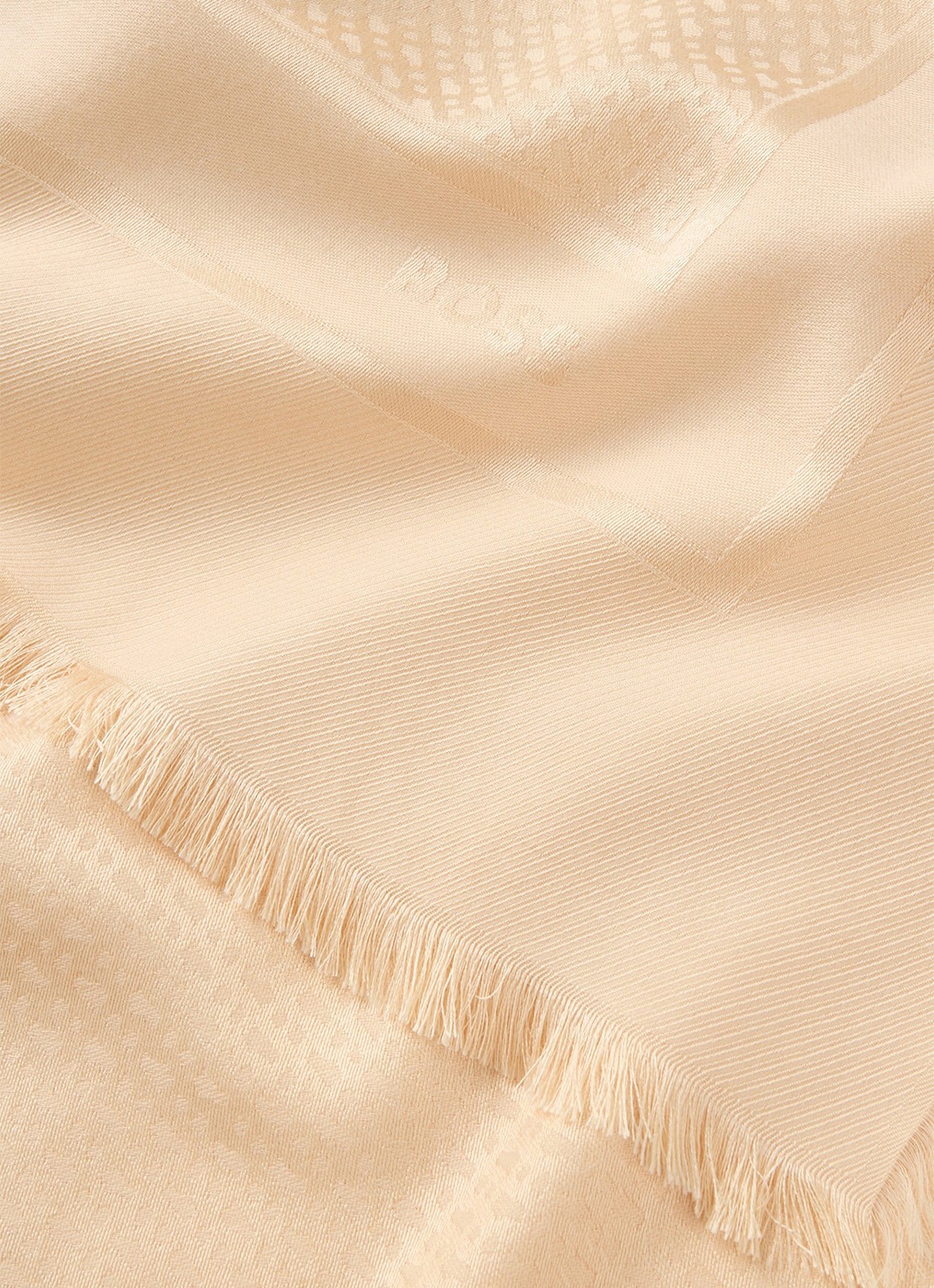 BOSS Zelma sjaal in zijdeblend met logoprint 110 x 110 cm - detail light /pastel pink-681 / roze