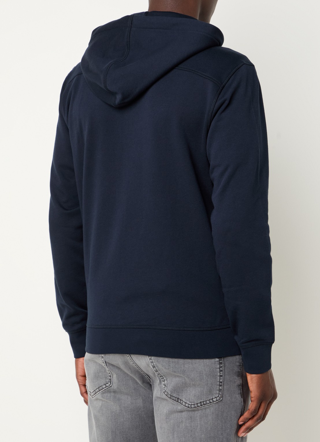 BOSS Zetalky sweatvest met logo - achterkant 5 donkerblauw