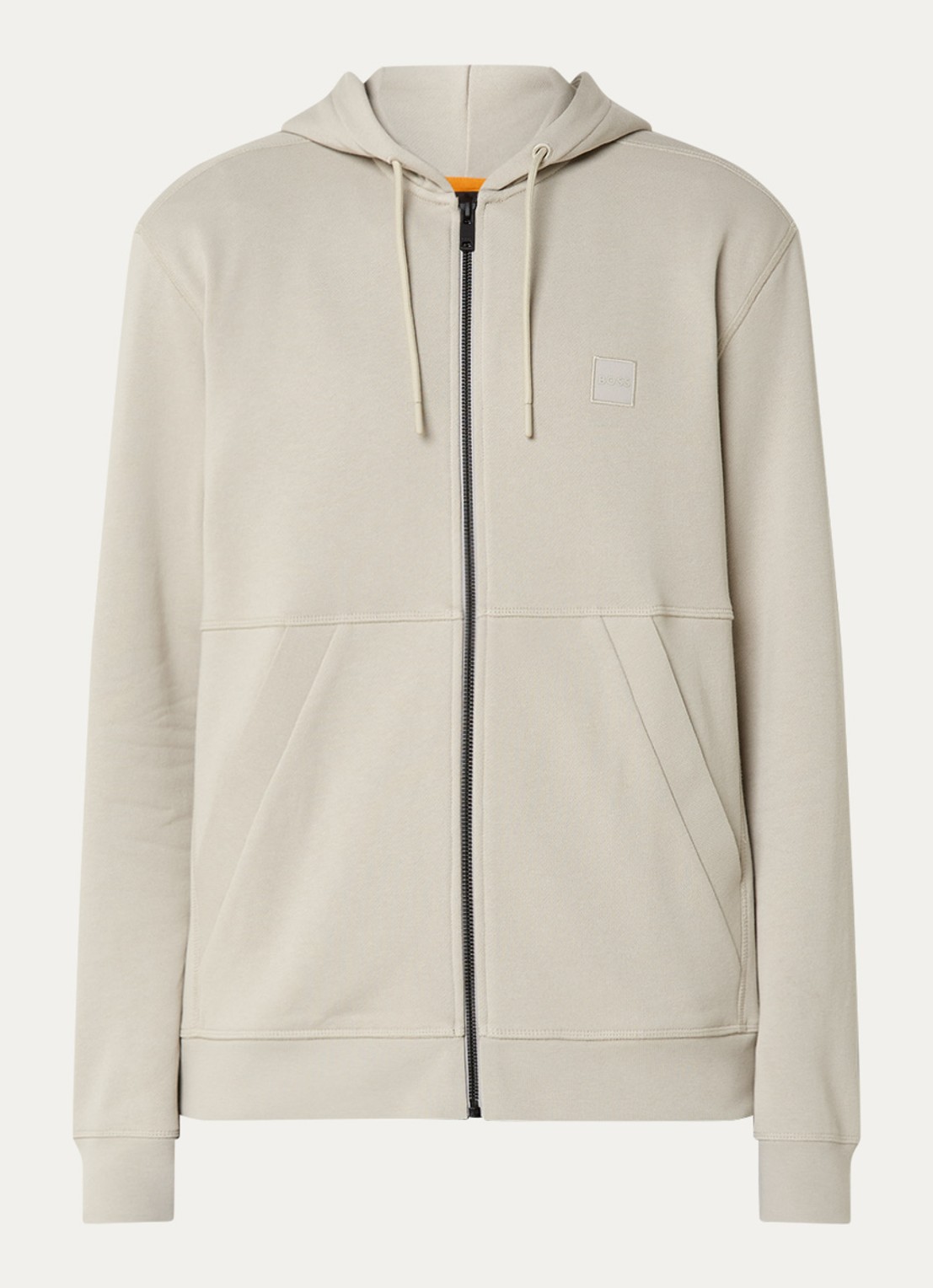 BOSS Zetalky sweatvest met logo - voorkant 4 beige