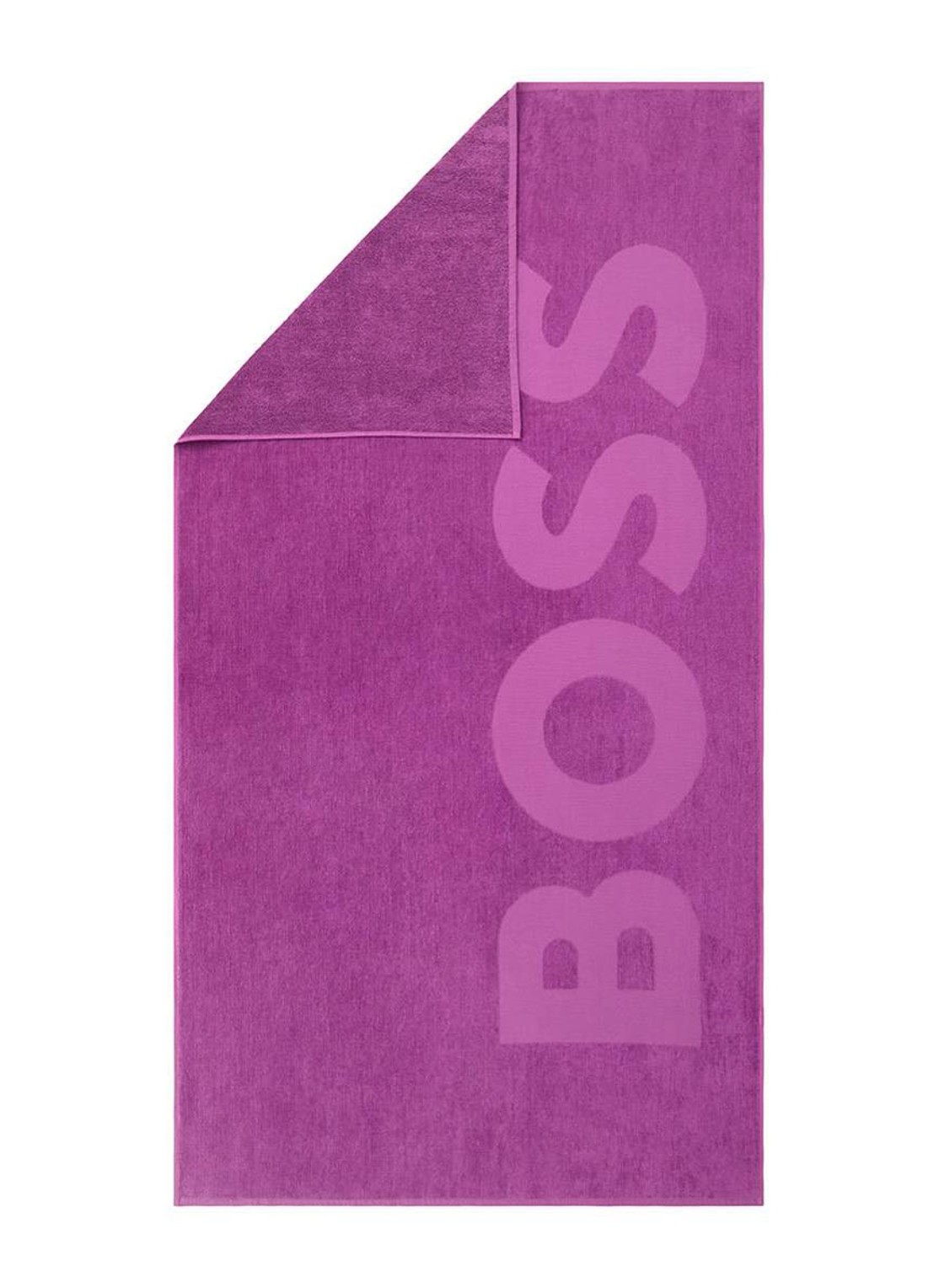 BOSS Zuma strandlaken - 420g/m² - 100 x 180 cm - voorkant paars
