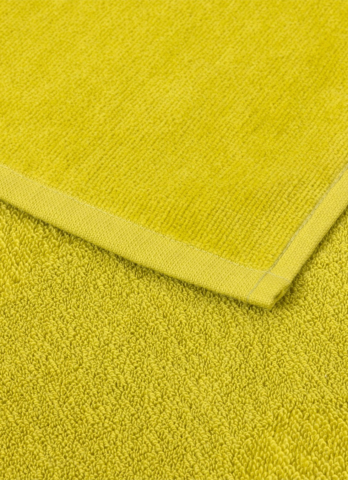 BOSS Zuma strandlaken - 420g/m² - 100 x 180 cm - achterkant 4 lime